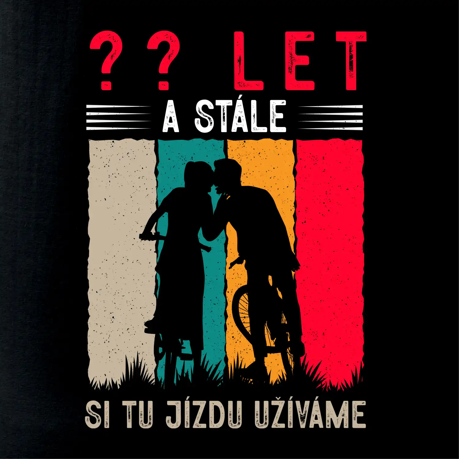 Výročí cyklista - vlastní roky výročí