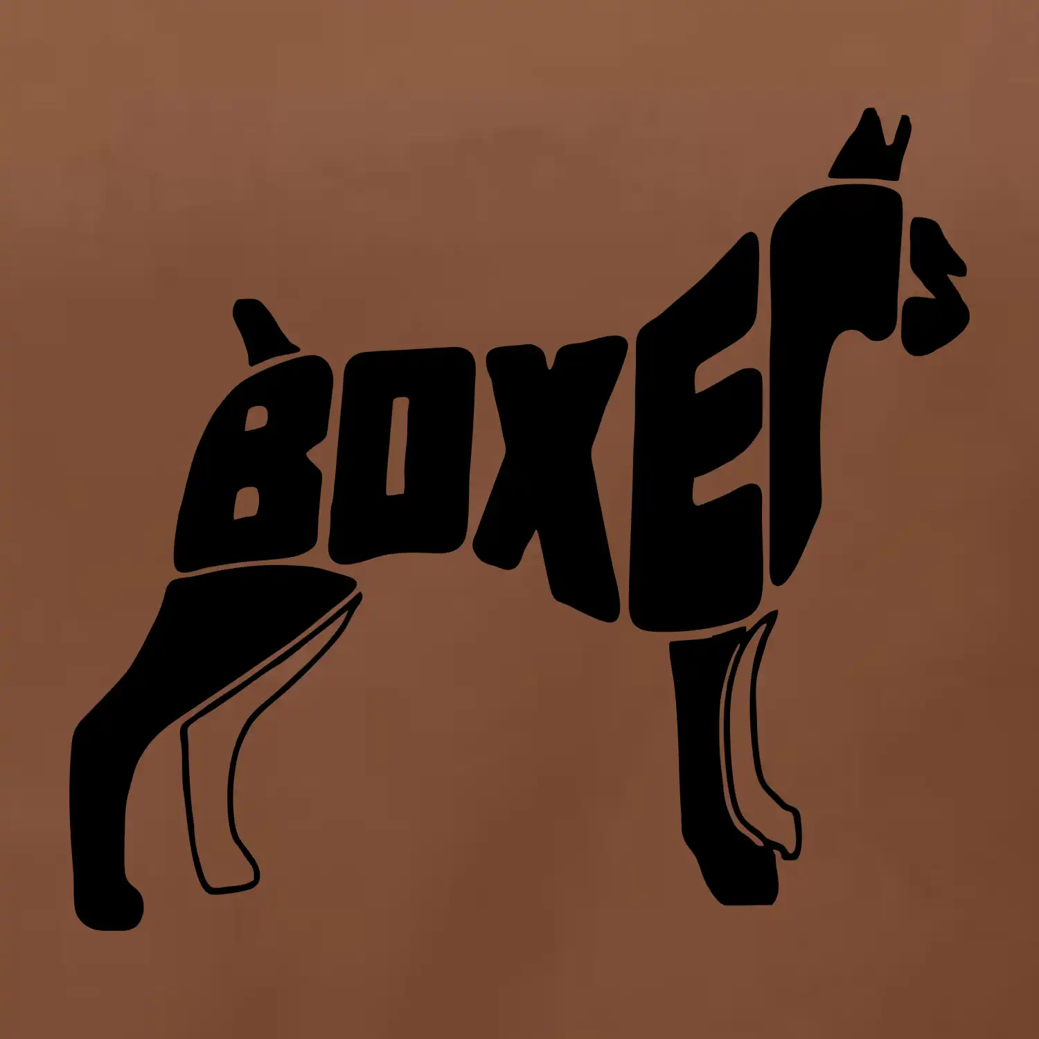 Boxer nápis v těle