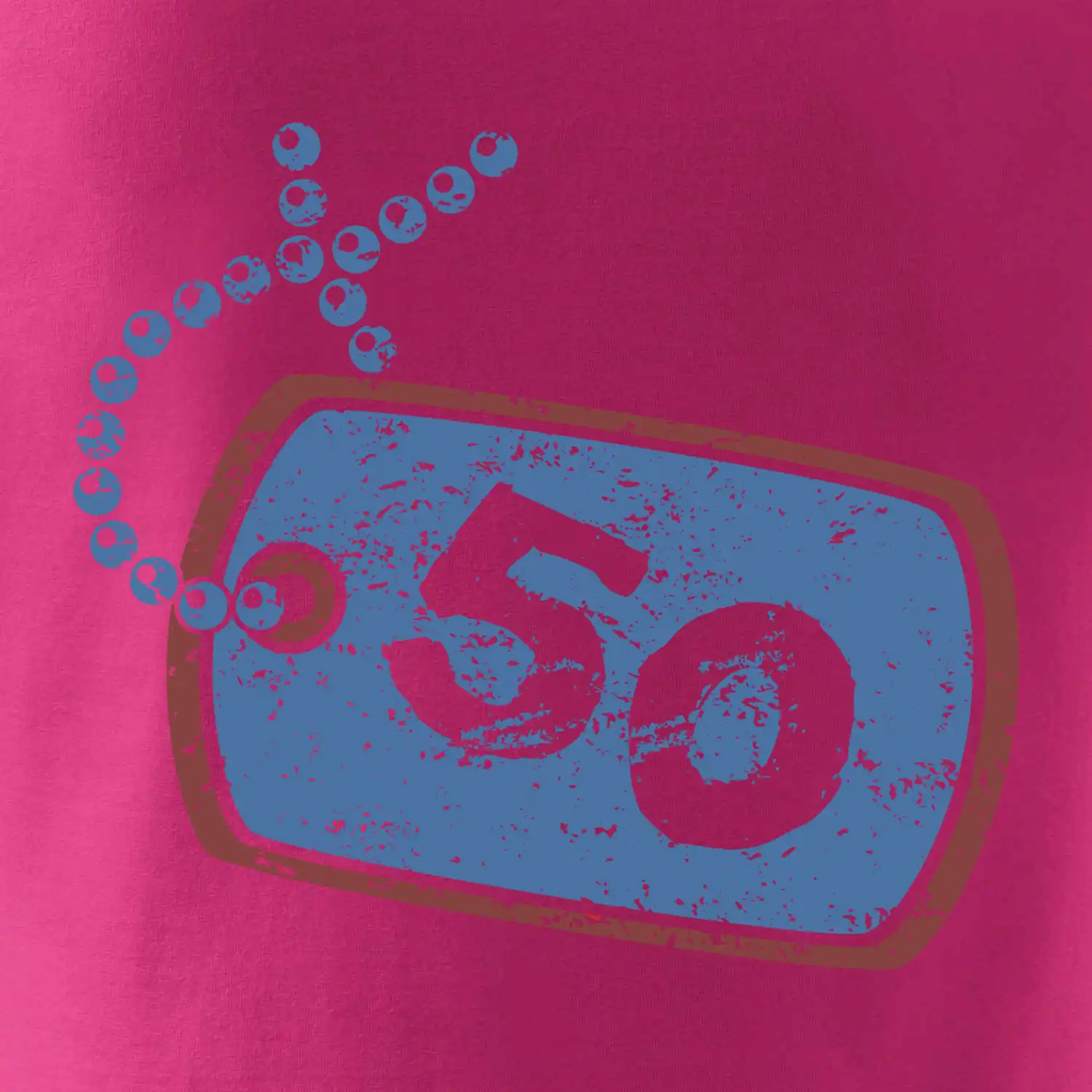50 na krku štítek