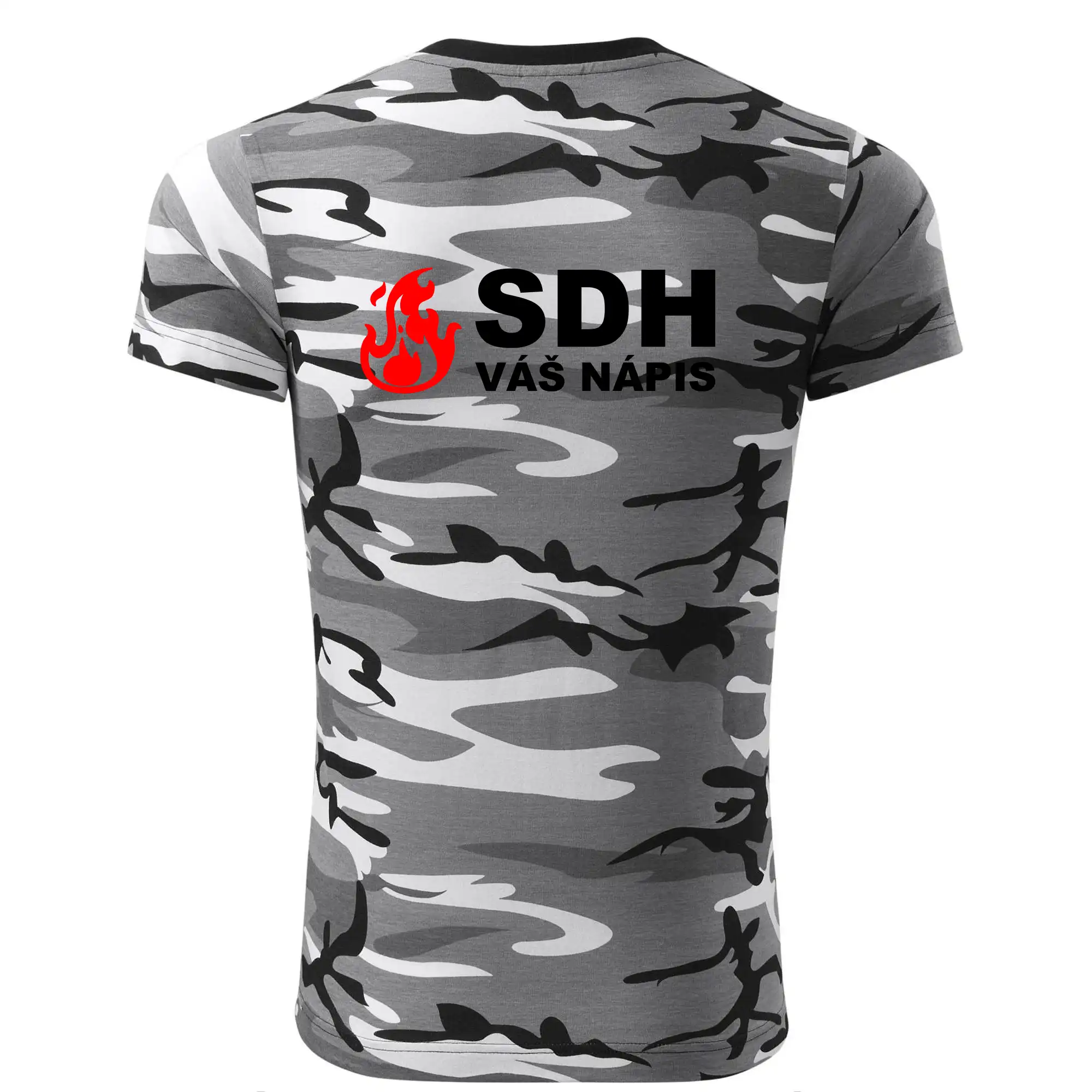 SDH nápis (oheň, název sboru - vlastní nápis)