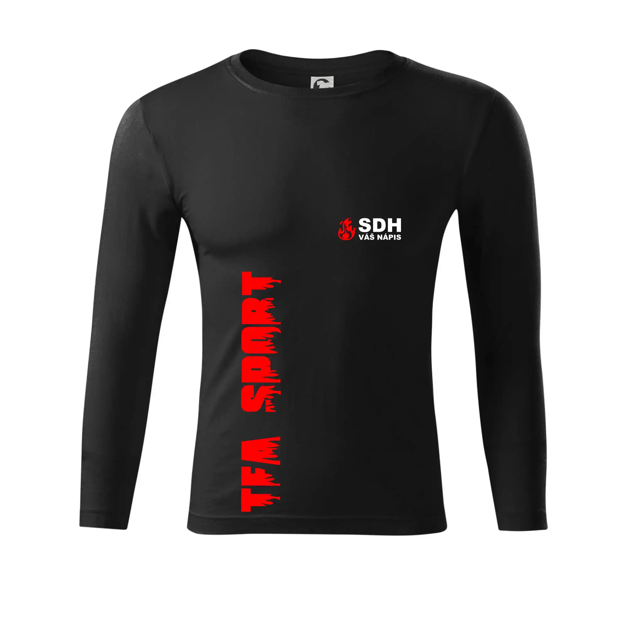 TFA Sport SDH (červený oheň) - Vlastní nápis