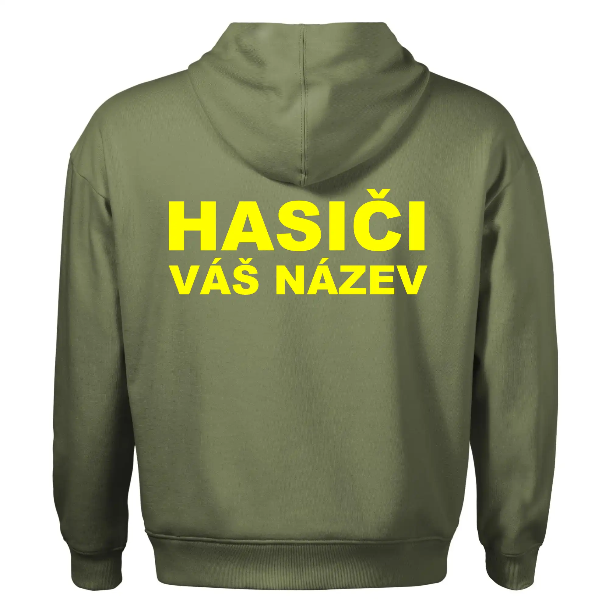 Hasiči - žlutý nápis - váš název sboru