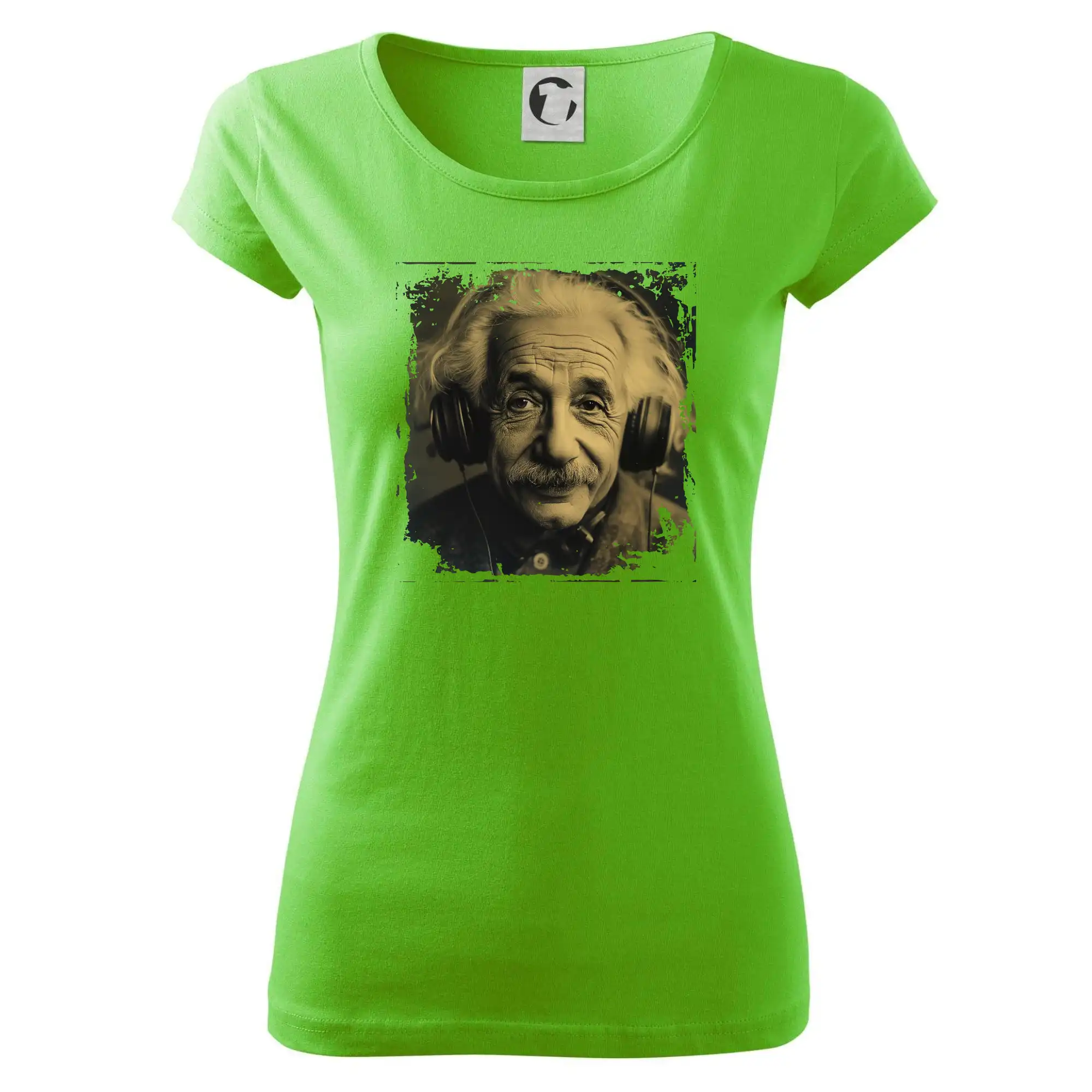 Albert se sluchátky