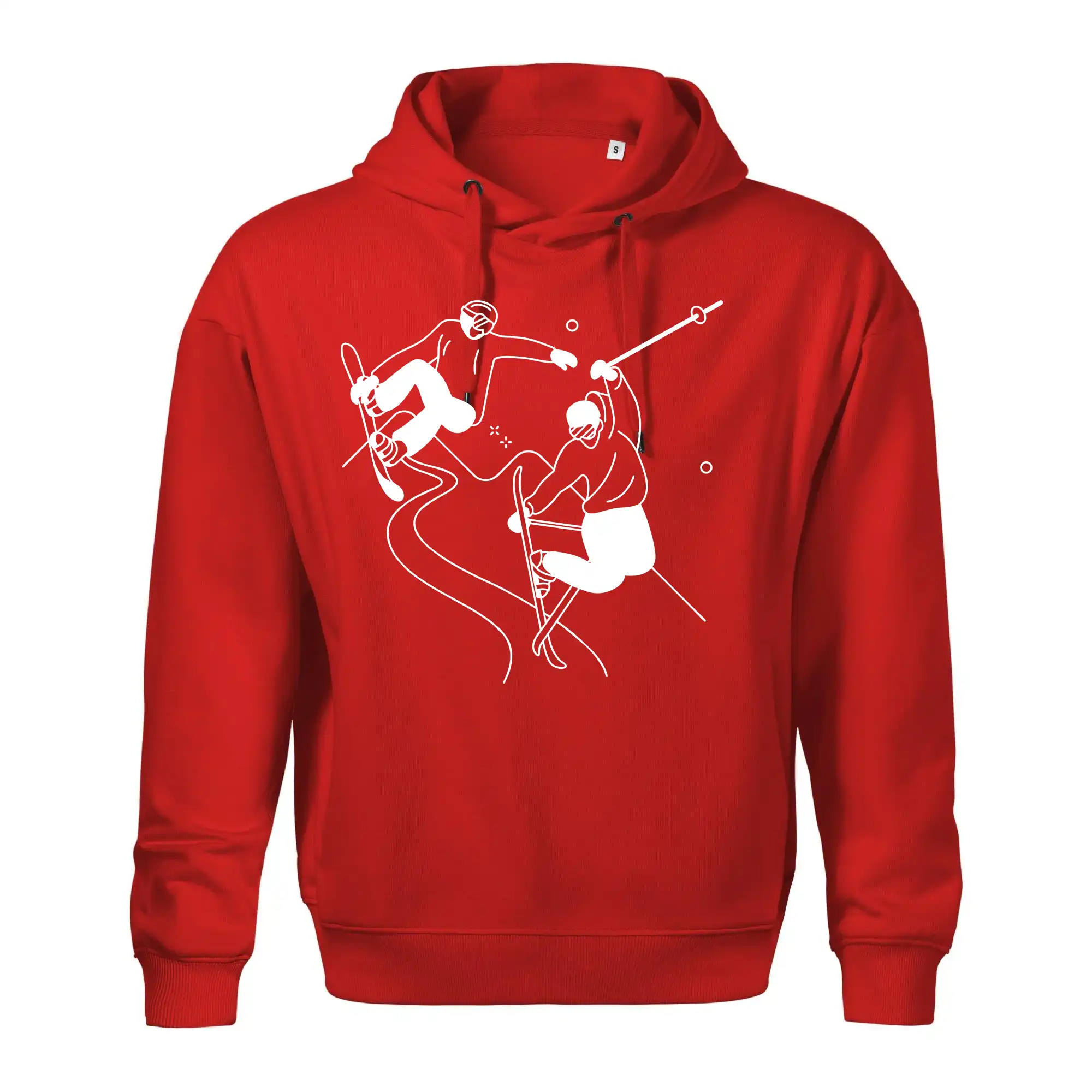 Lyžovaní - kresleny obrázek