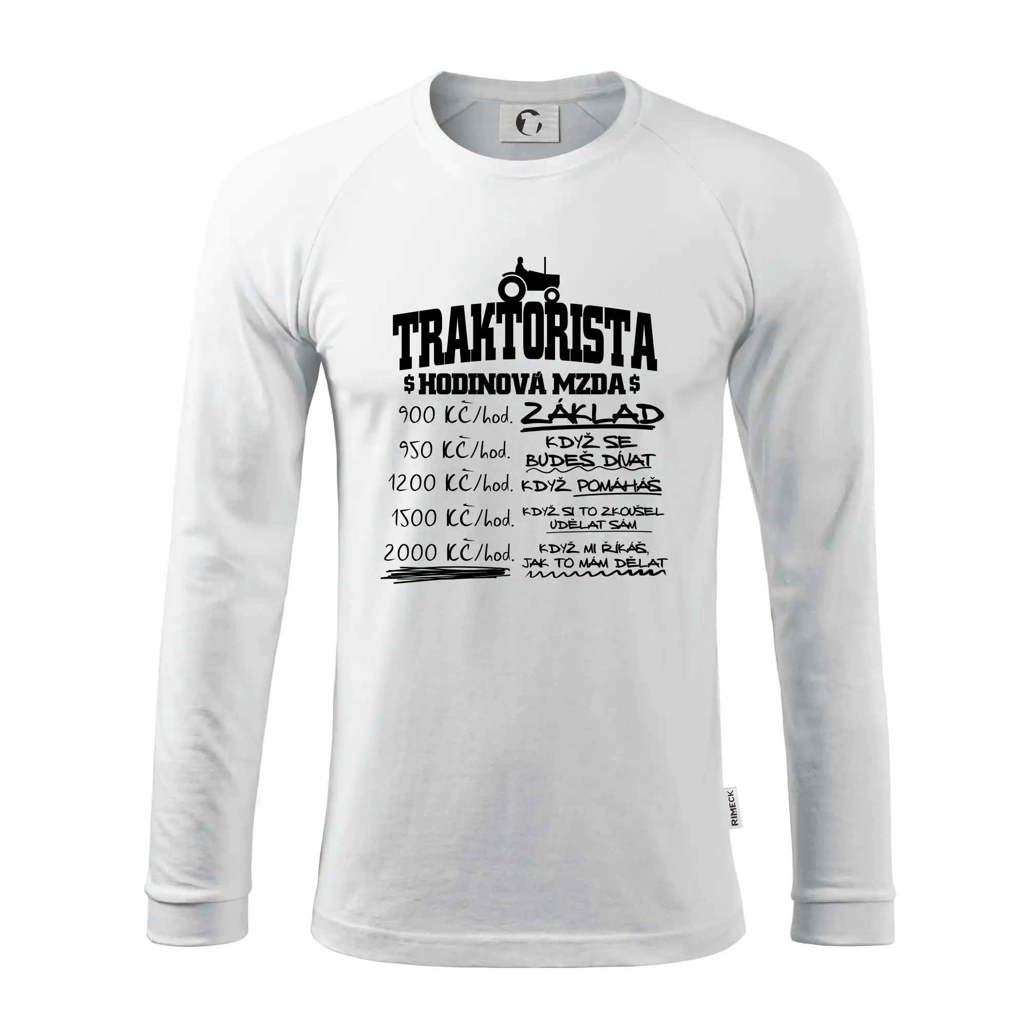Traktorista hodinová mzda