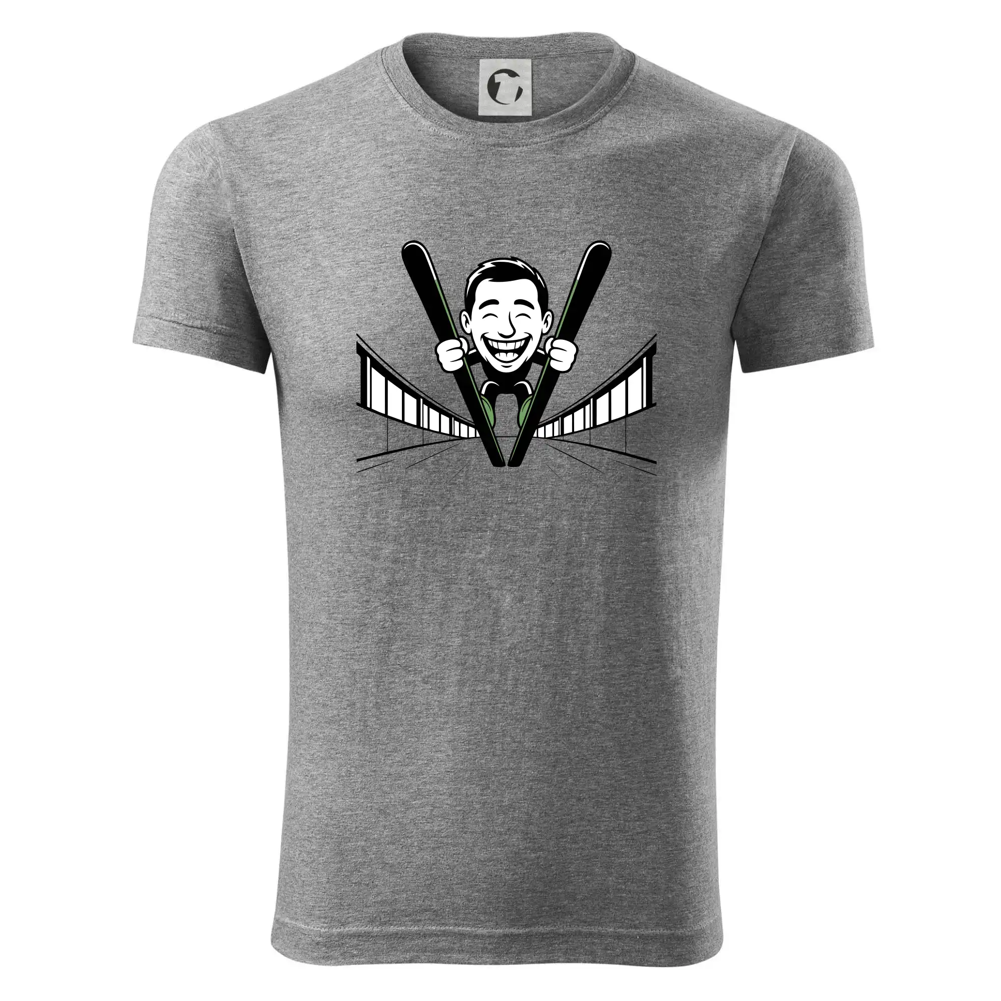 Vysmátý kreslený skokan