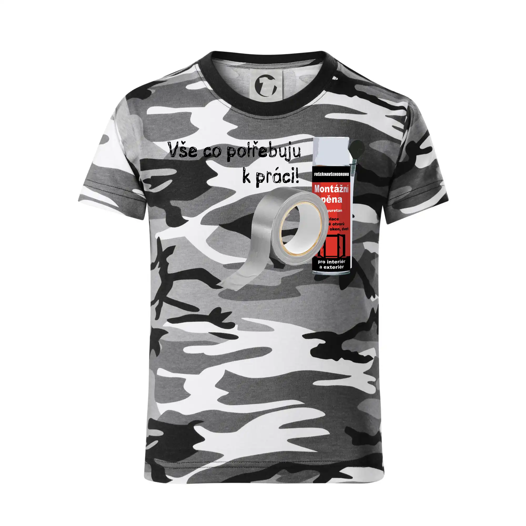 Pěna  a páska - vše co potřebuji k práci
