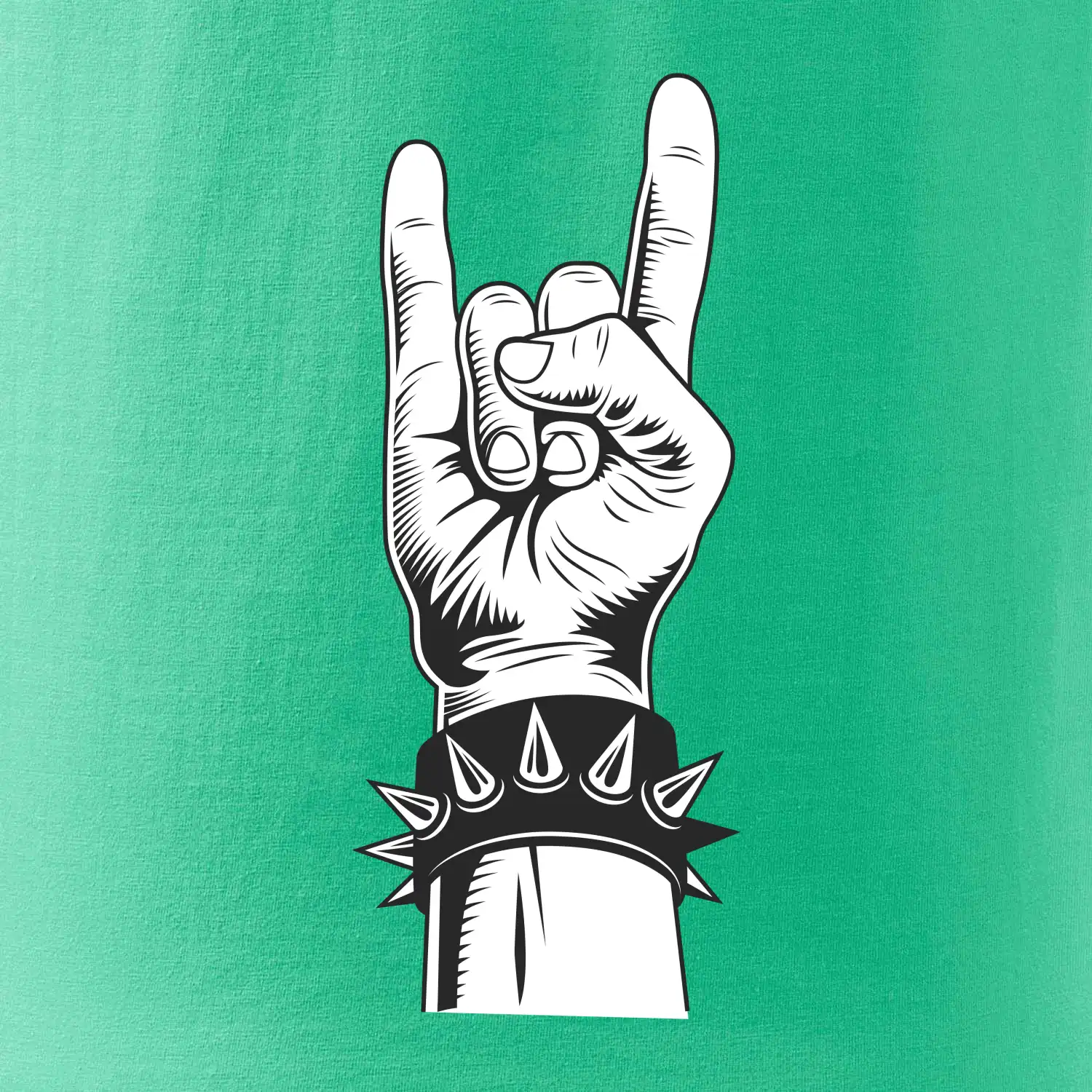 Rock ruka s náramkem