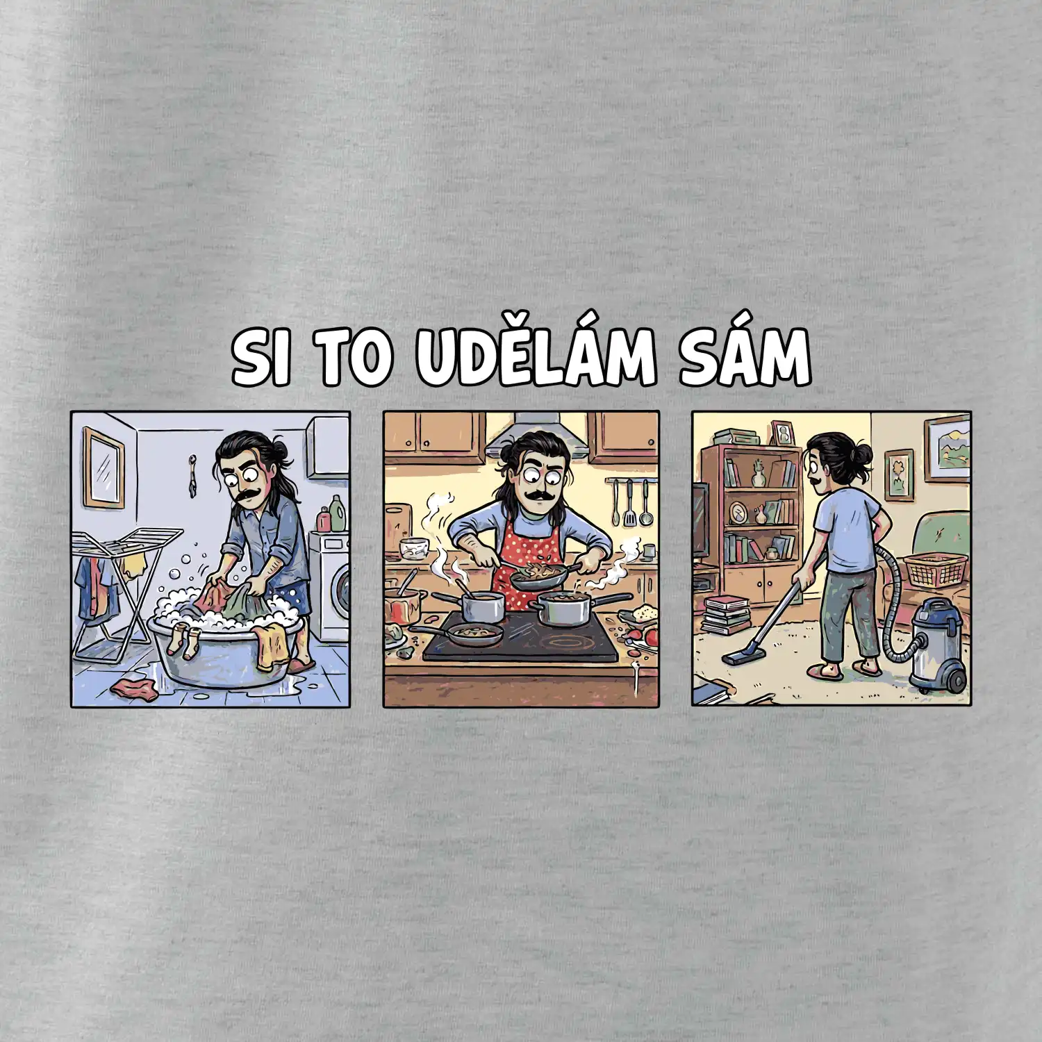 Si to udělám sám - dlouhé vlasy a knír