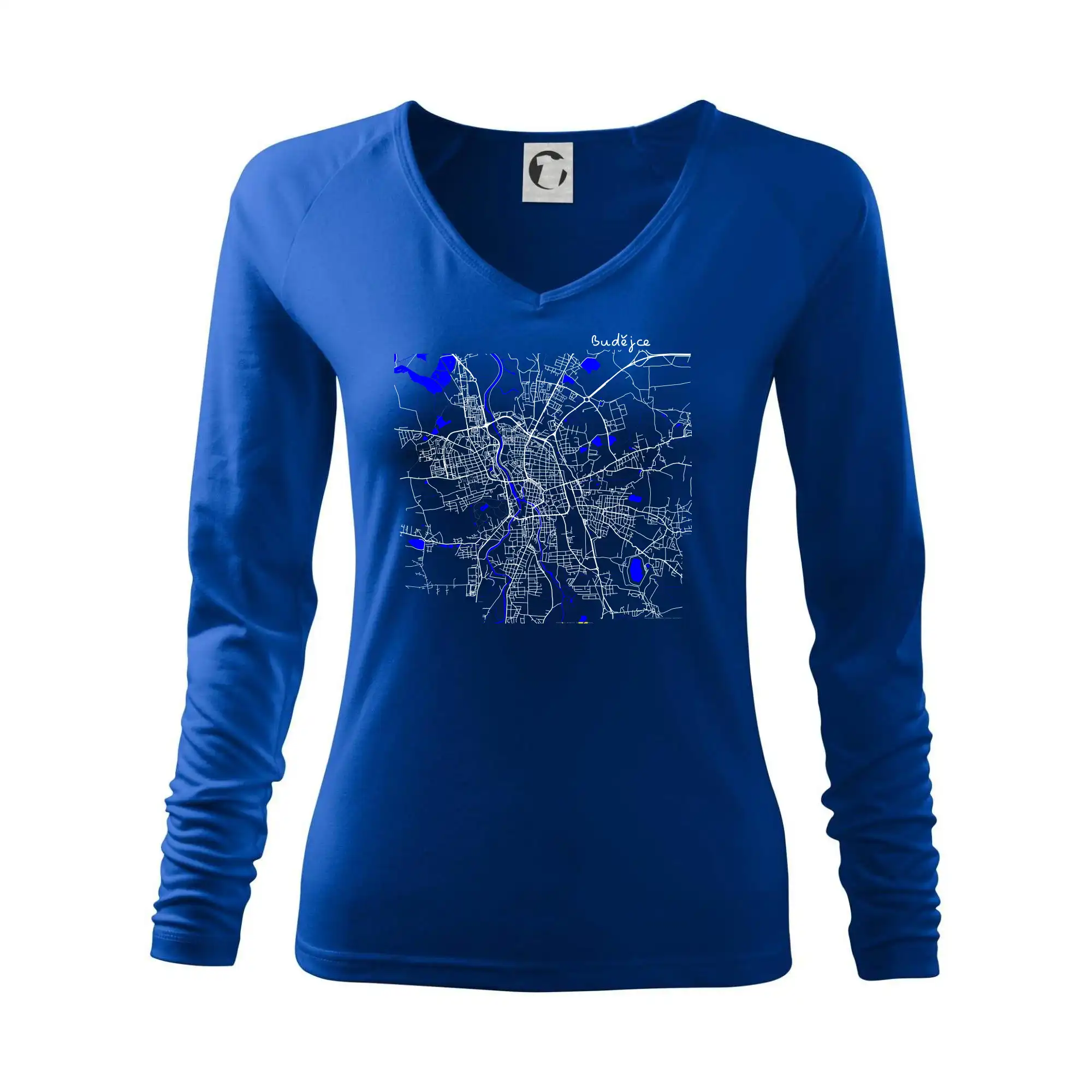 Budějce  - Mapa s vodními toky