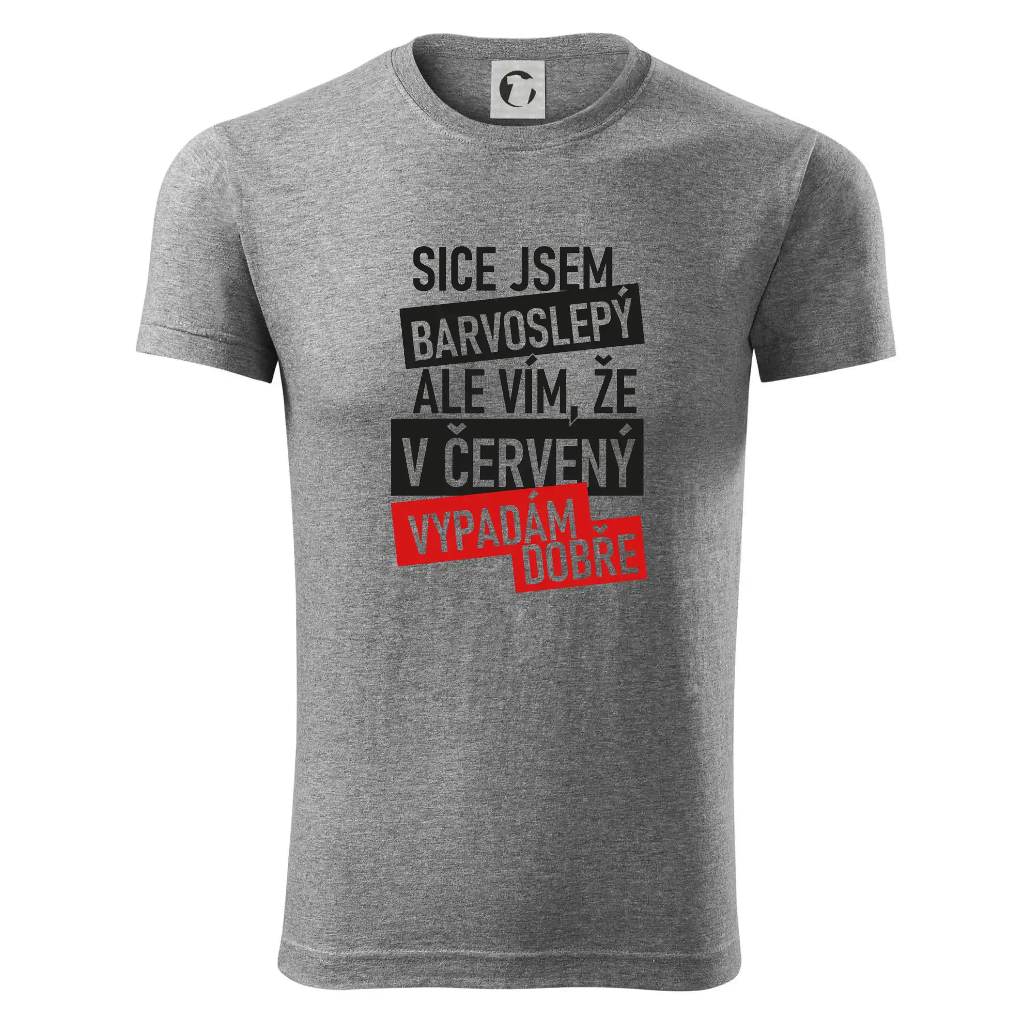 Sice jsem barvoslepý, ale vím, že v červené vypadám dobře
