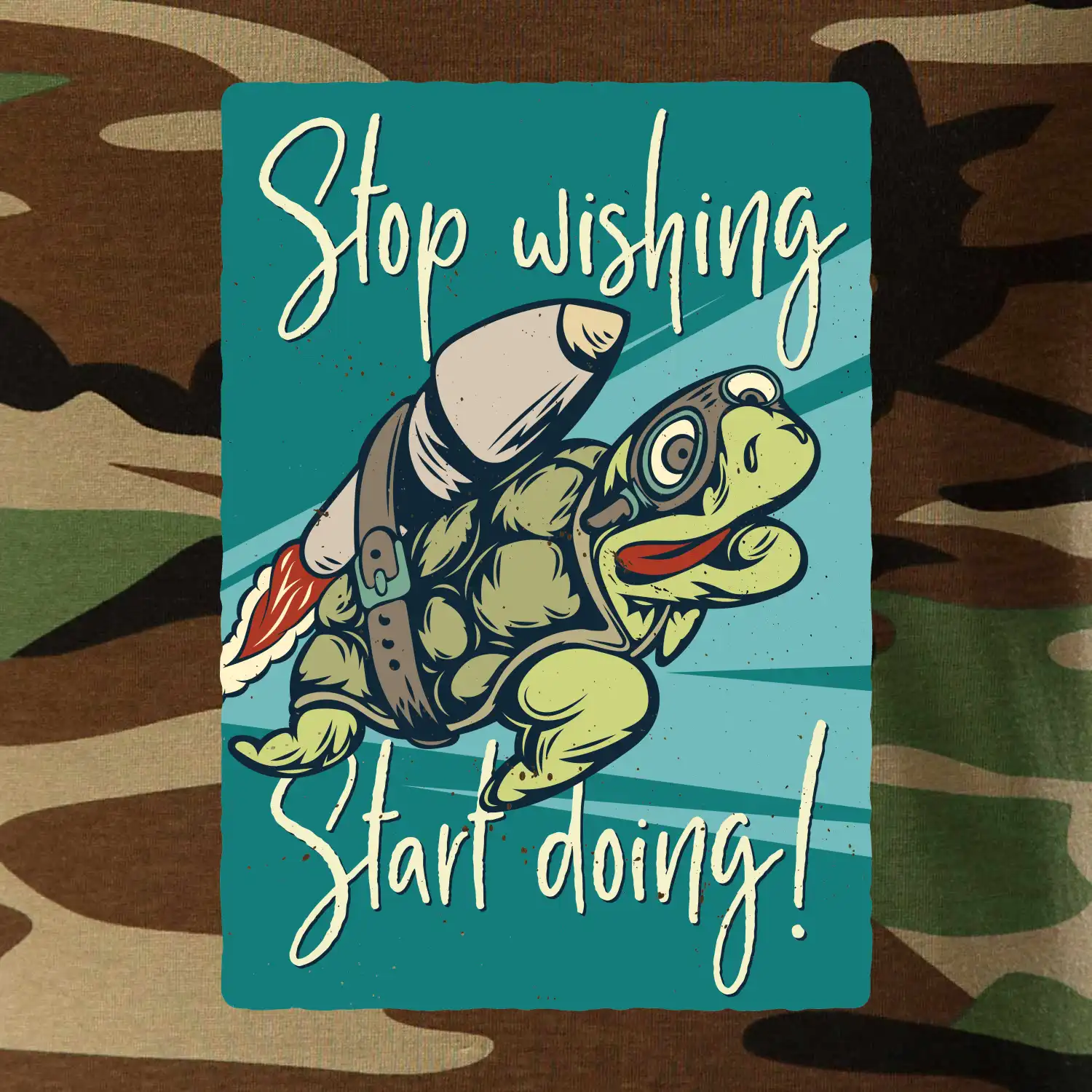 Stop wishing start doing želva