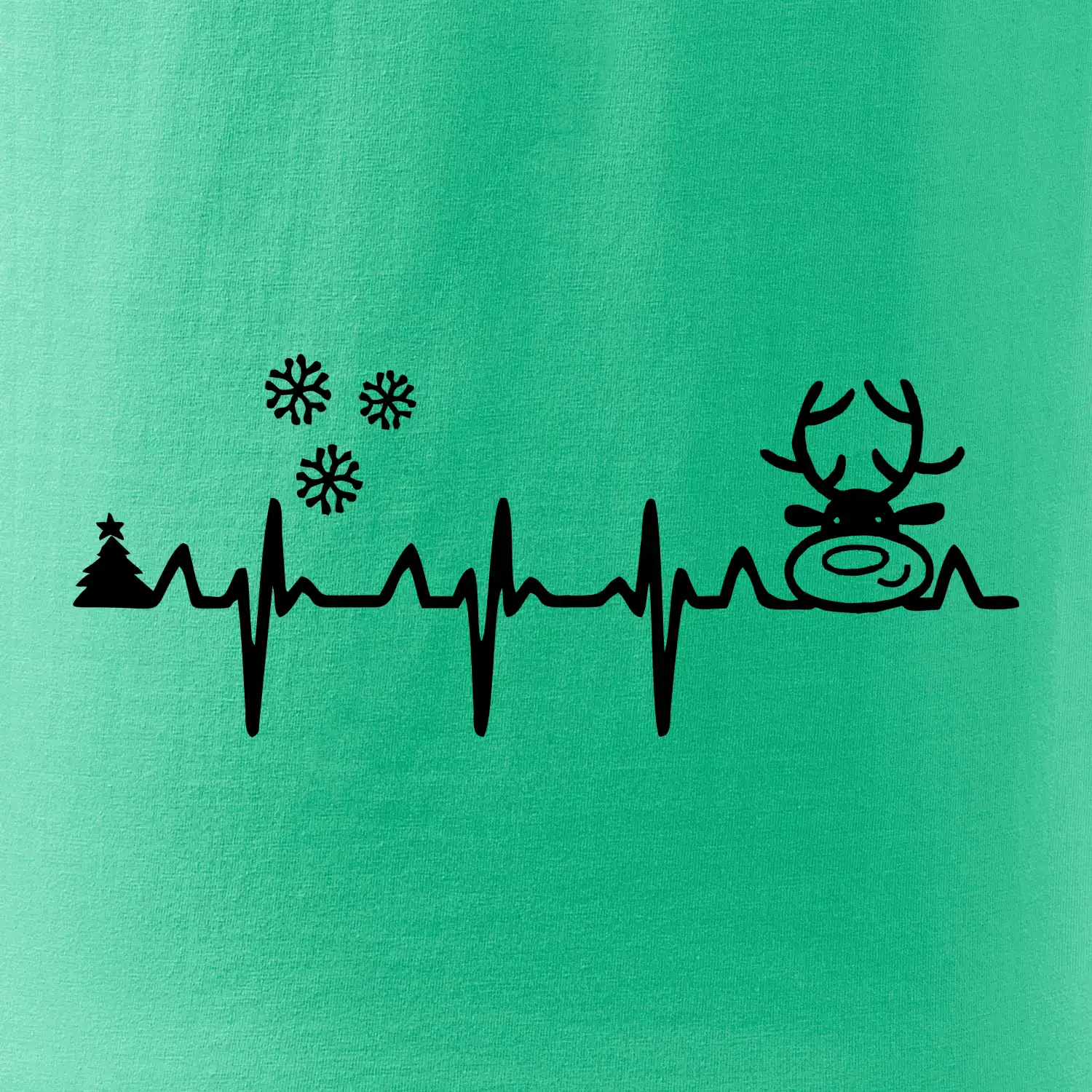 EKG Vánoce Vločky a sob
