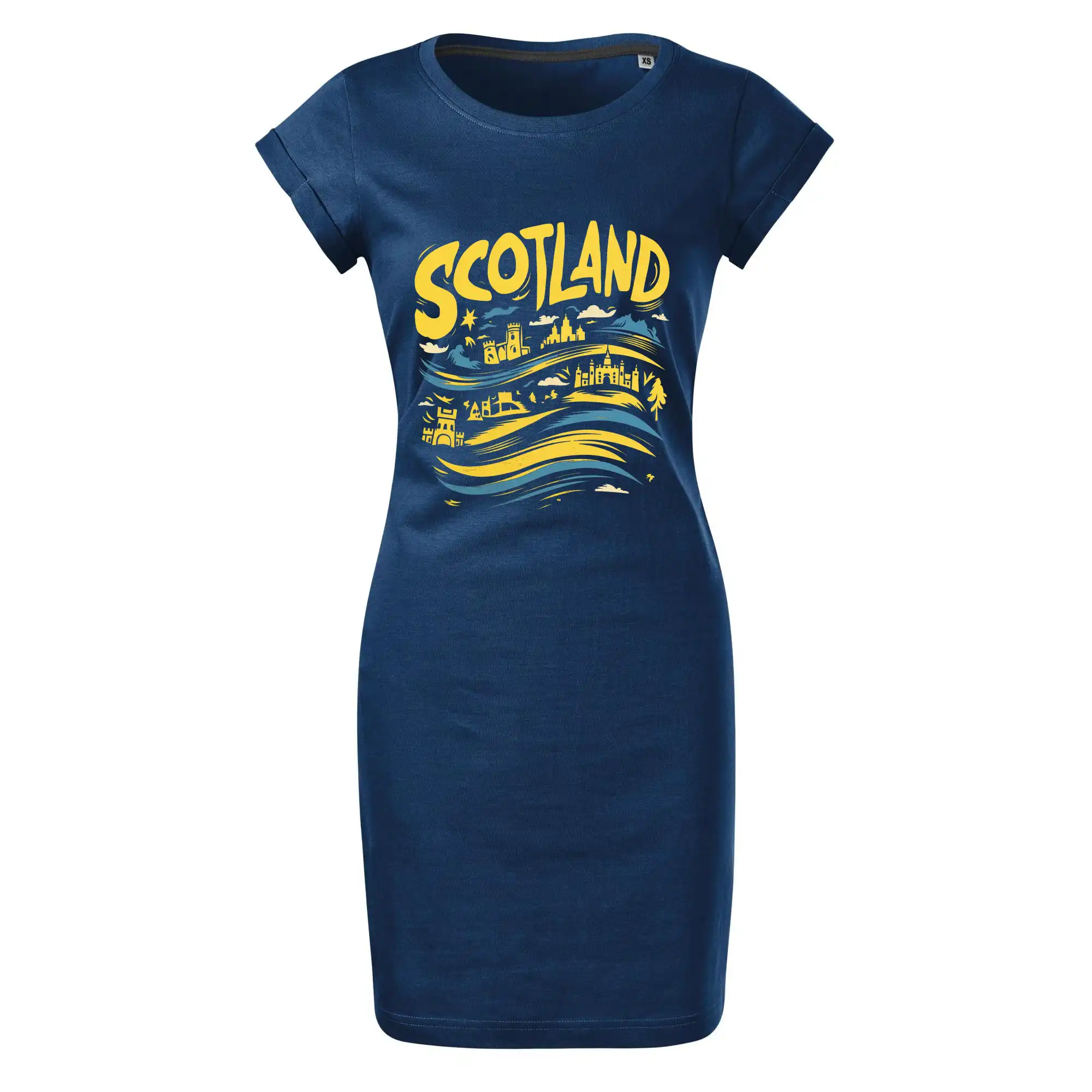 Scotland kreslené vlny