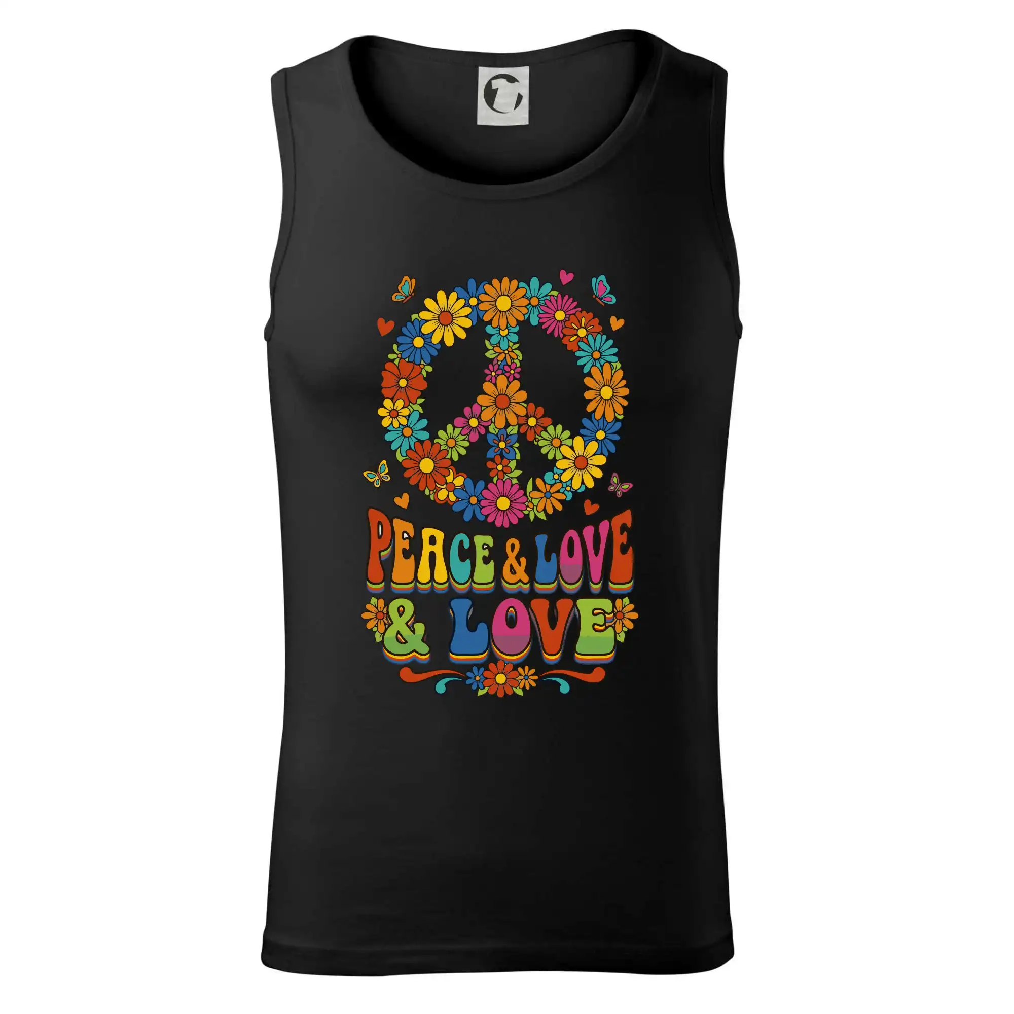 Peace and love - na výšku s květy