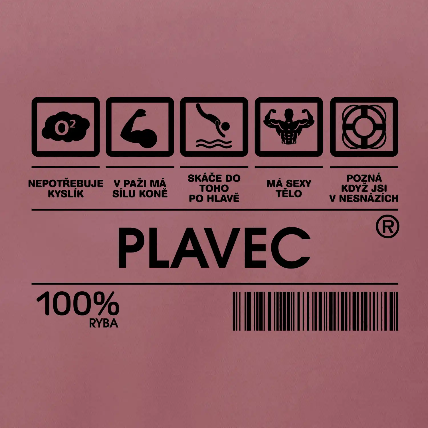 Čárový kód  - Plavec