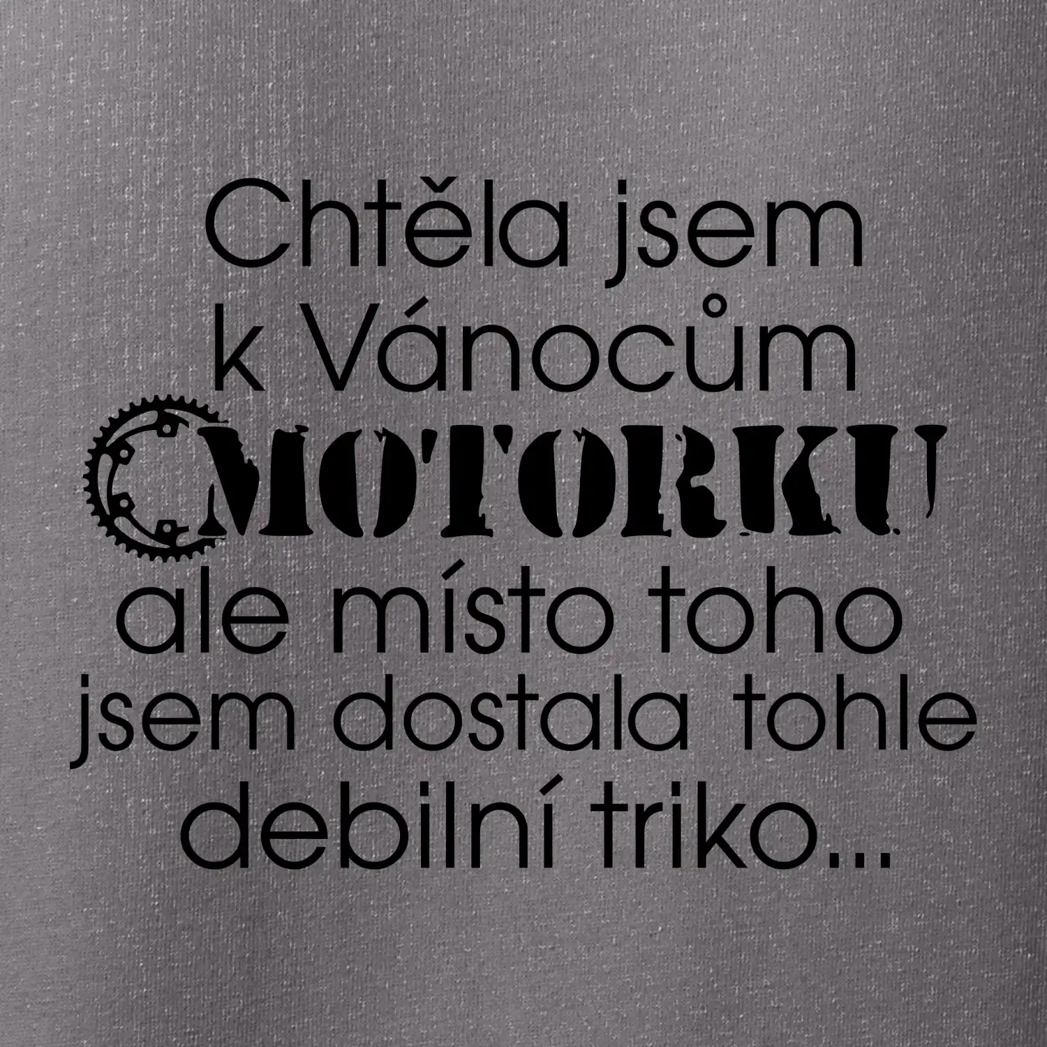 Chtěla jsem dostat motorku - Vánoce
