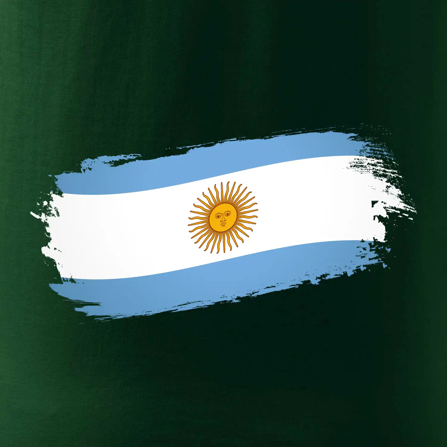 Argentina vlajka okousaná
