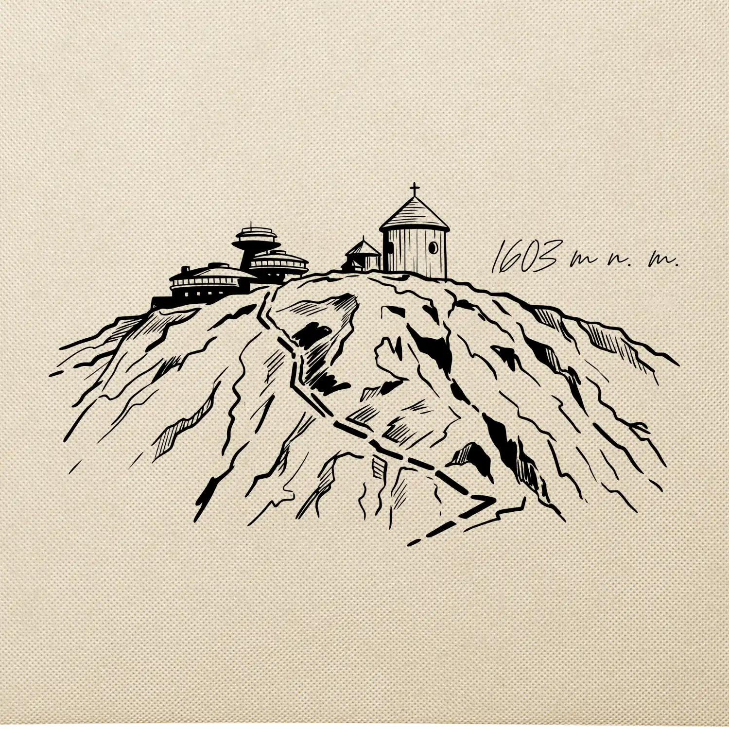 Sněžka -  1603 m n. m.