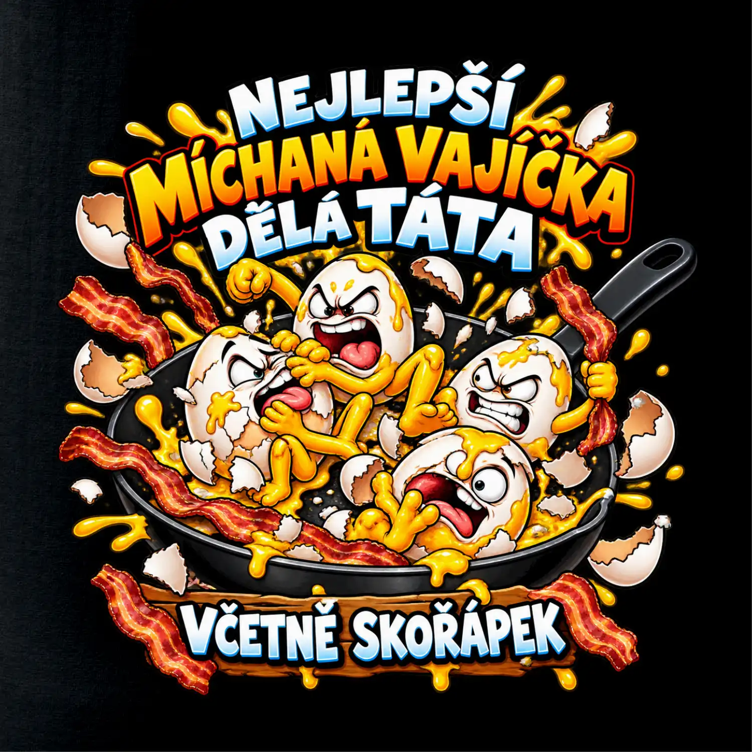 Nejlepší míchaná vajíčka dělá táta Včetně skořápek