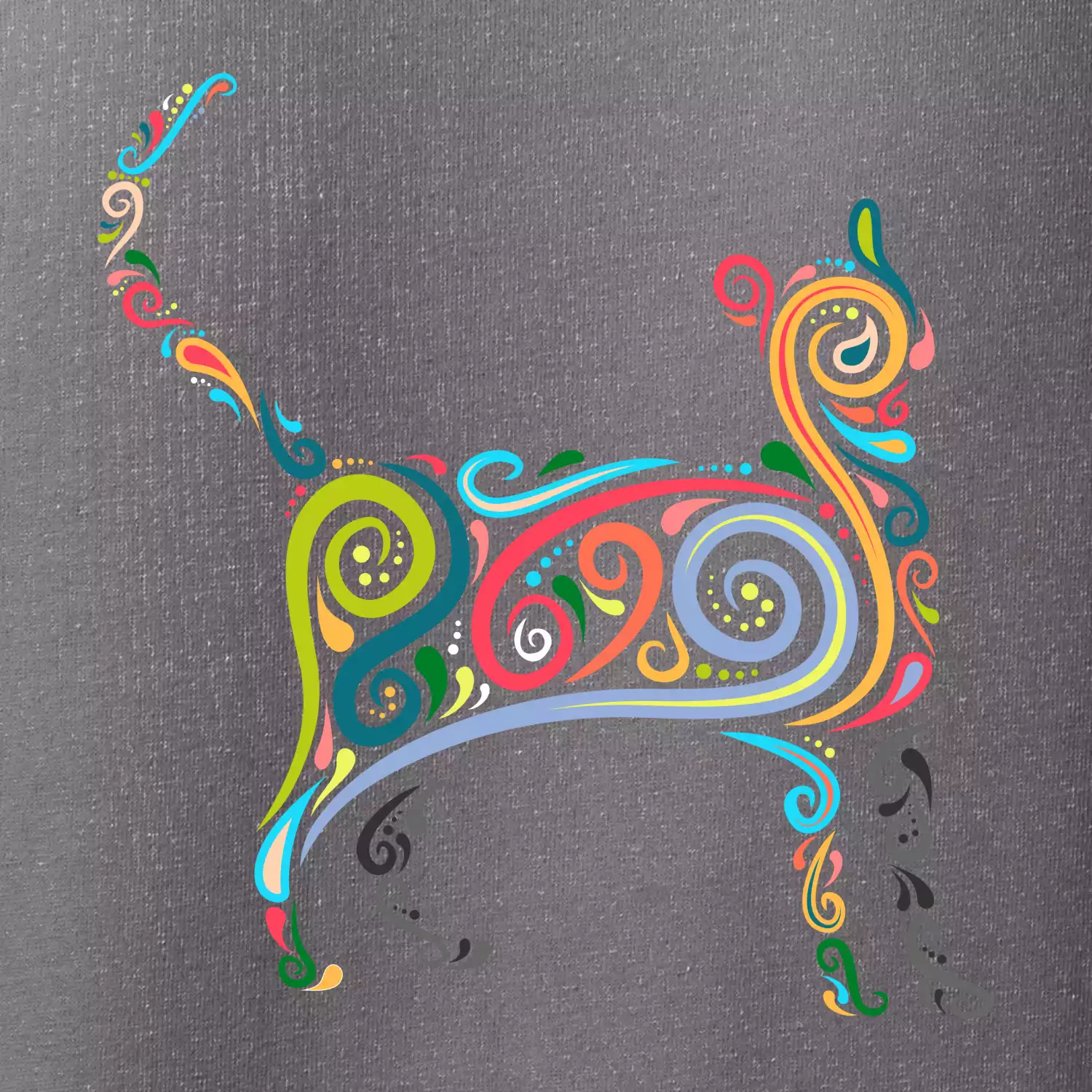 Kočka barevné křivky