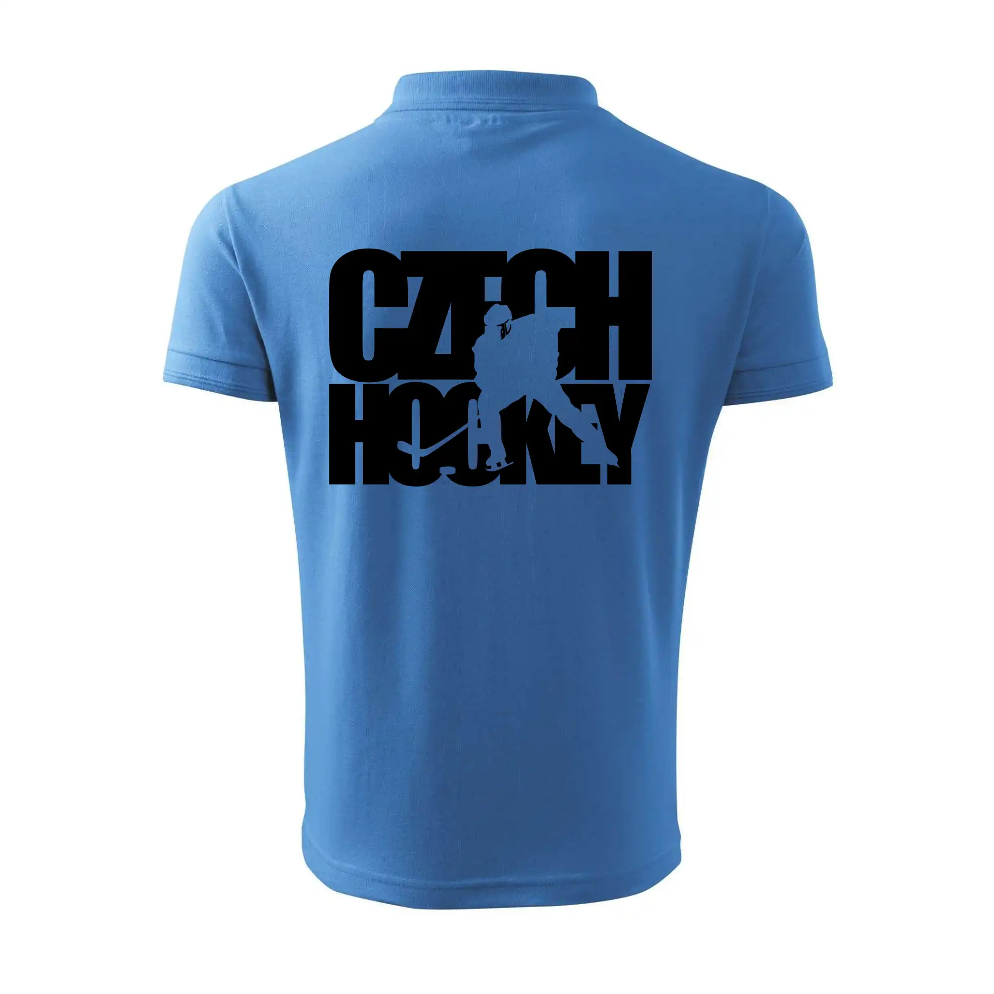 Czech hockey - nápis s hokejistou - Mistrovství světa v ledním hokeji 2026