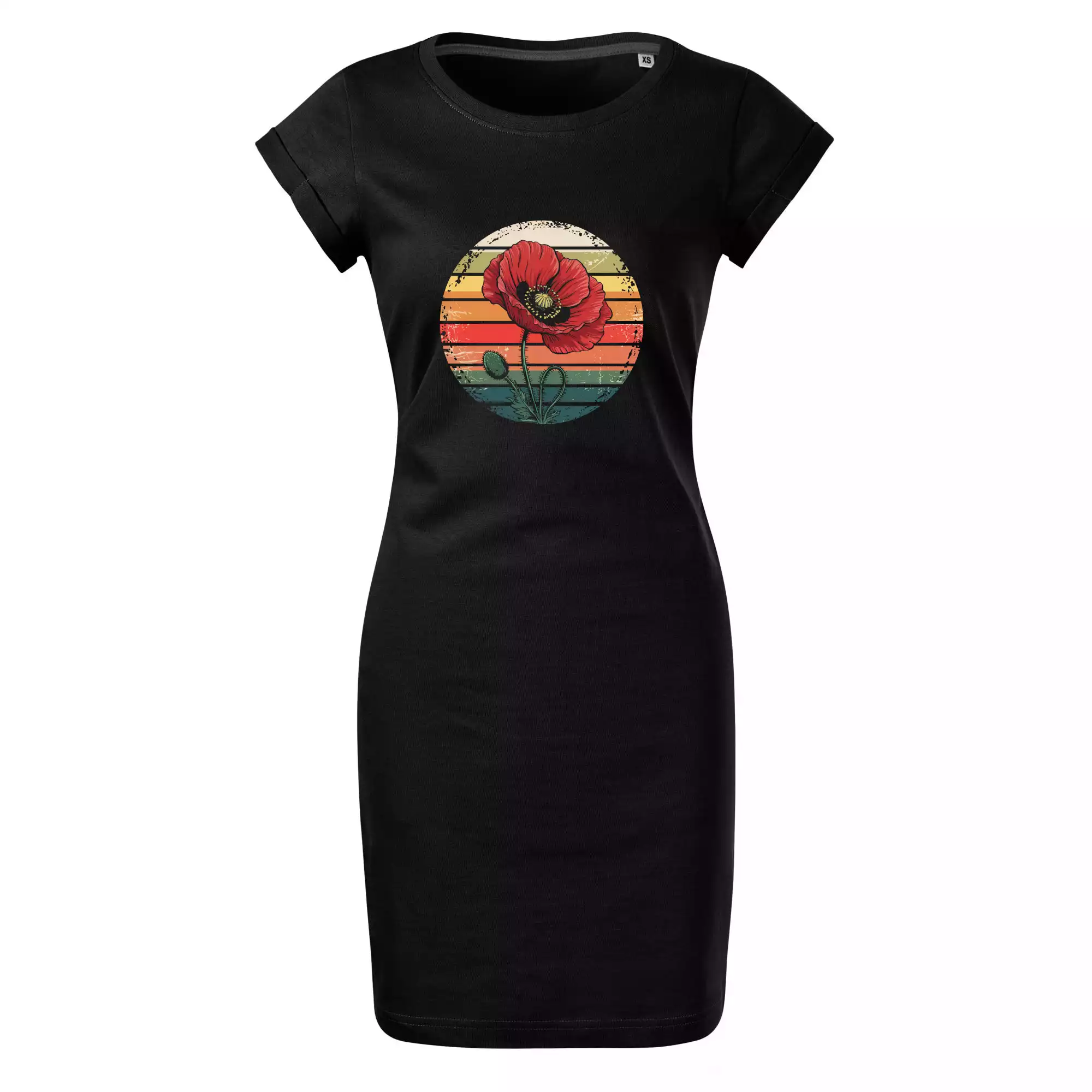 Vlčí mák vintage kruh