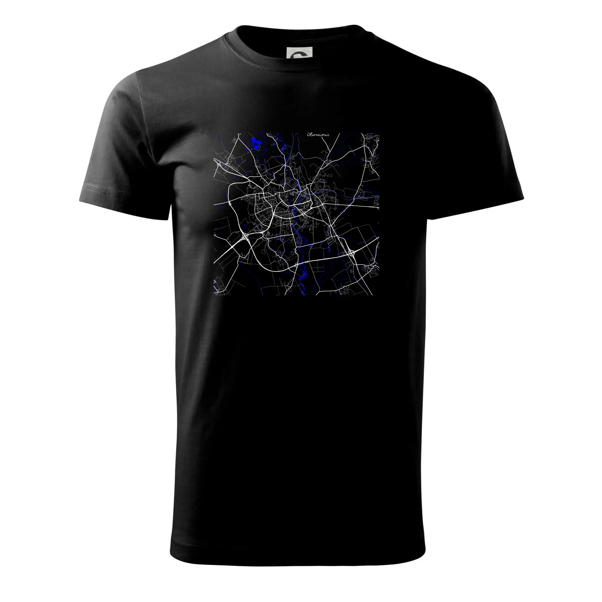 Olomouc - Mapa s vodními toky