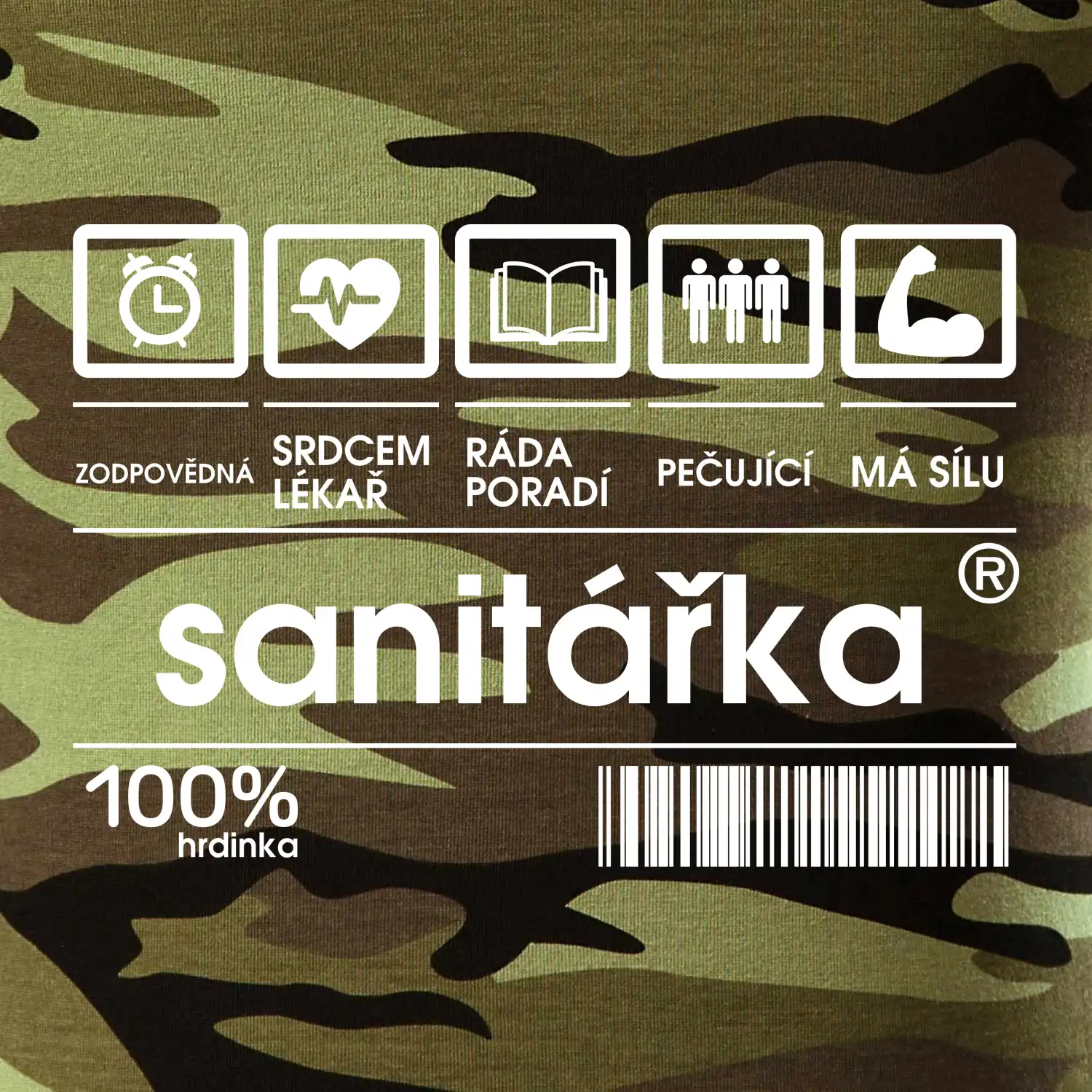 Čárový kód sanitářka