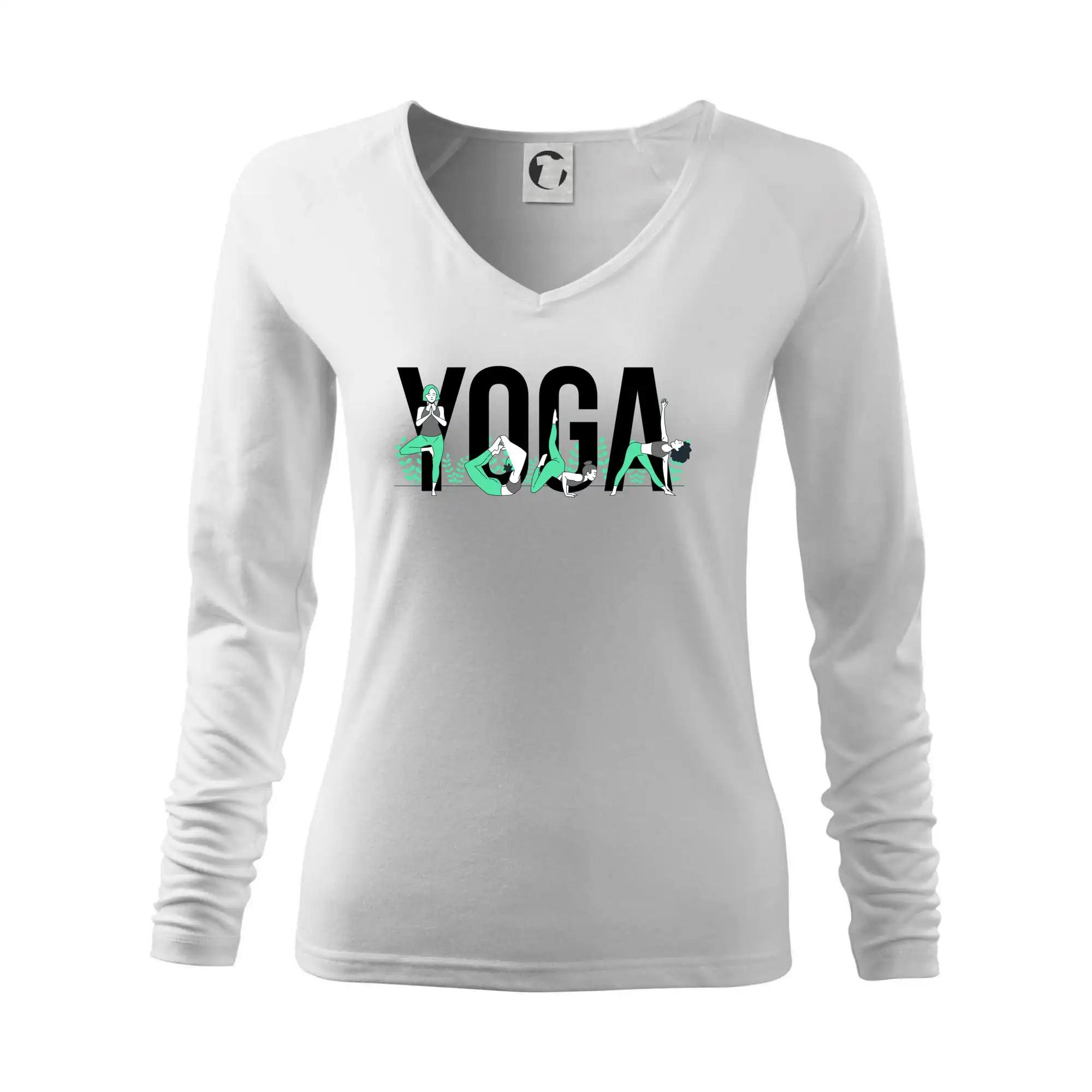 Yoga nápis barevný