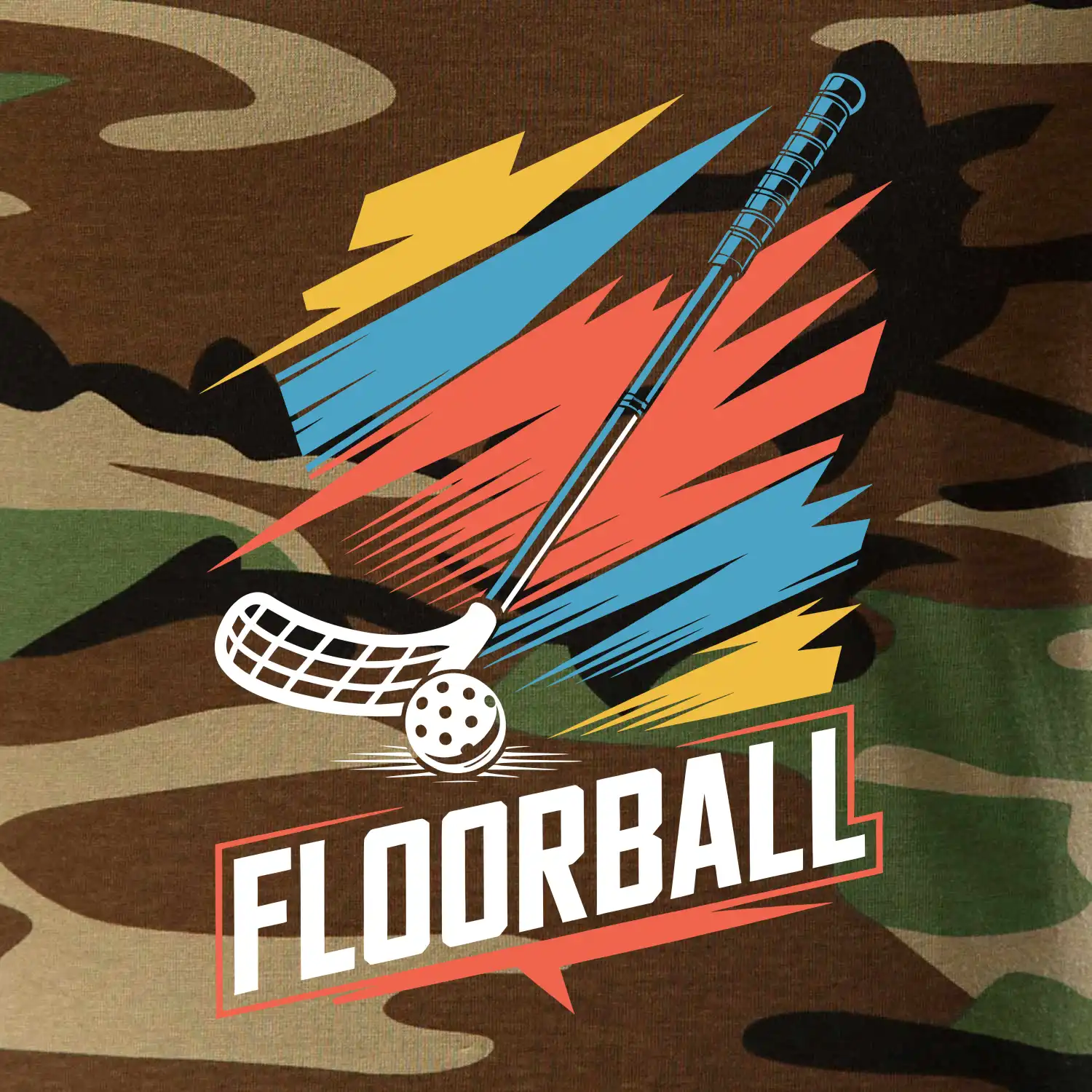 Floorball - barvy a hokejka