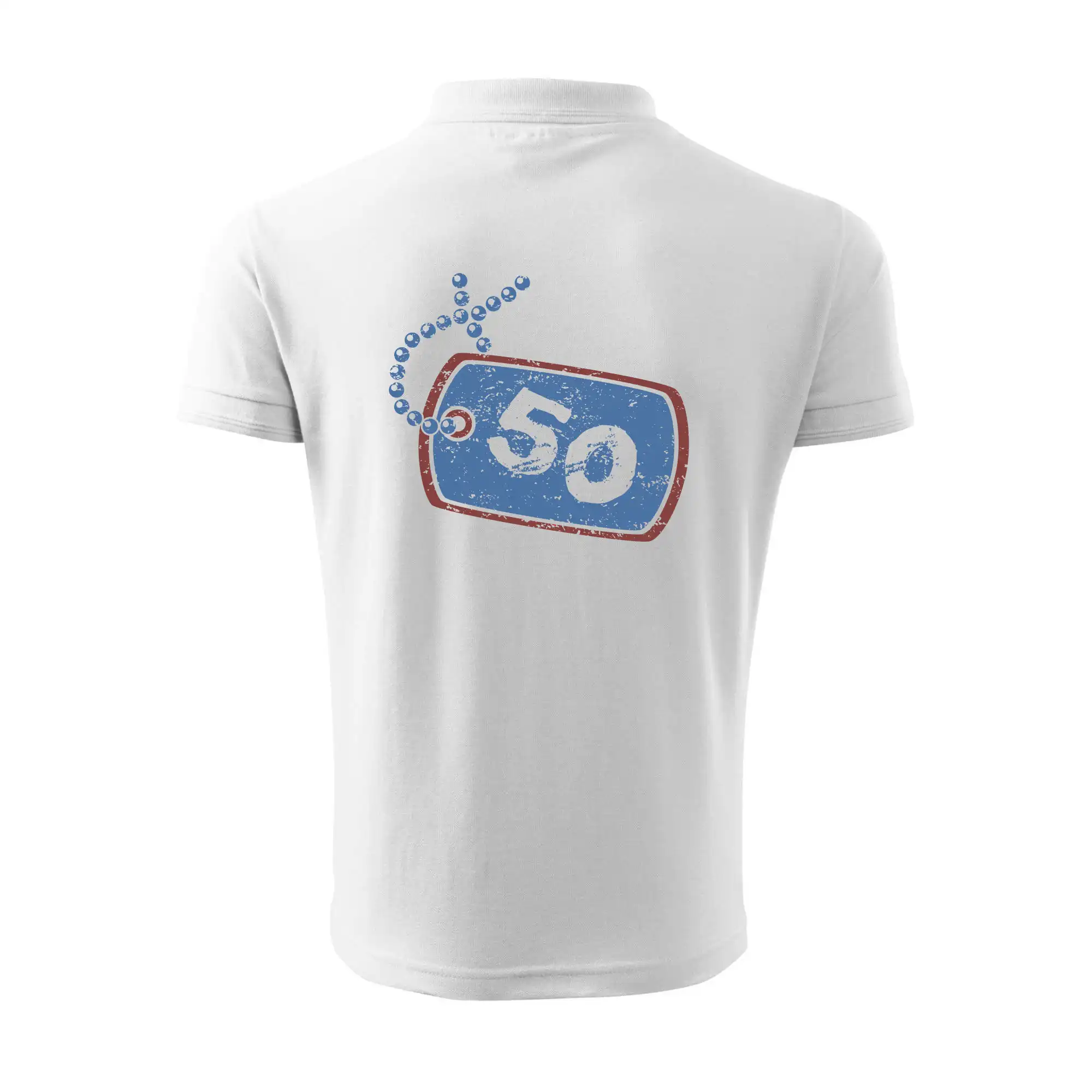 50 na krku štítek