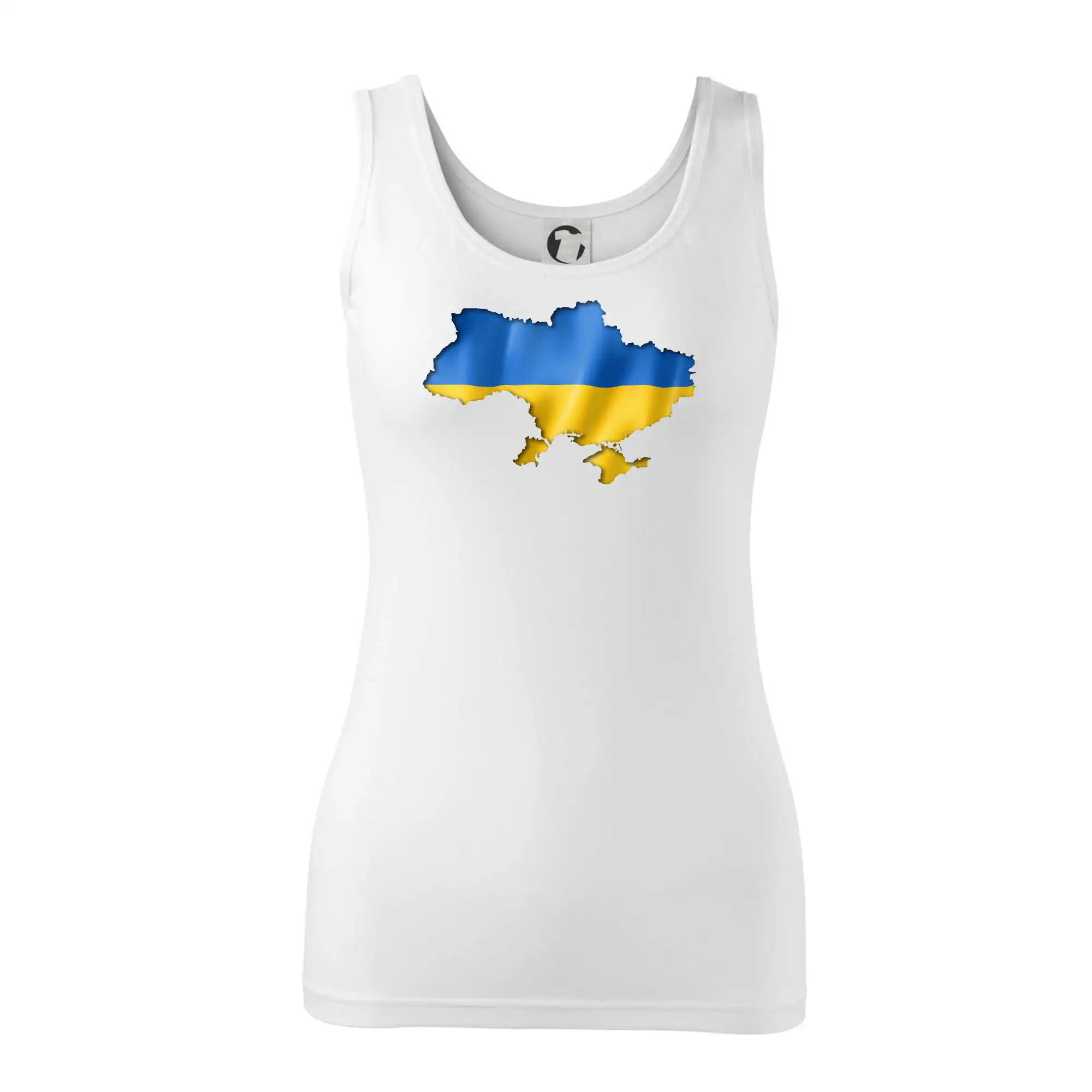 Ukrajina vlajka mapa