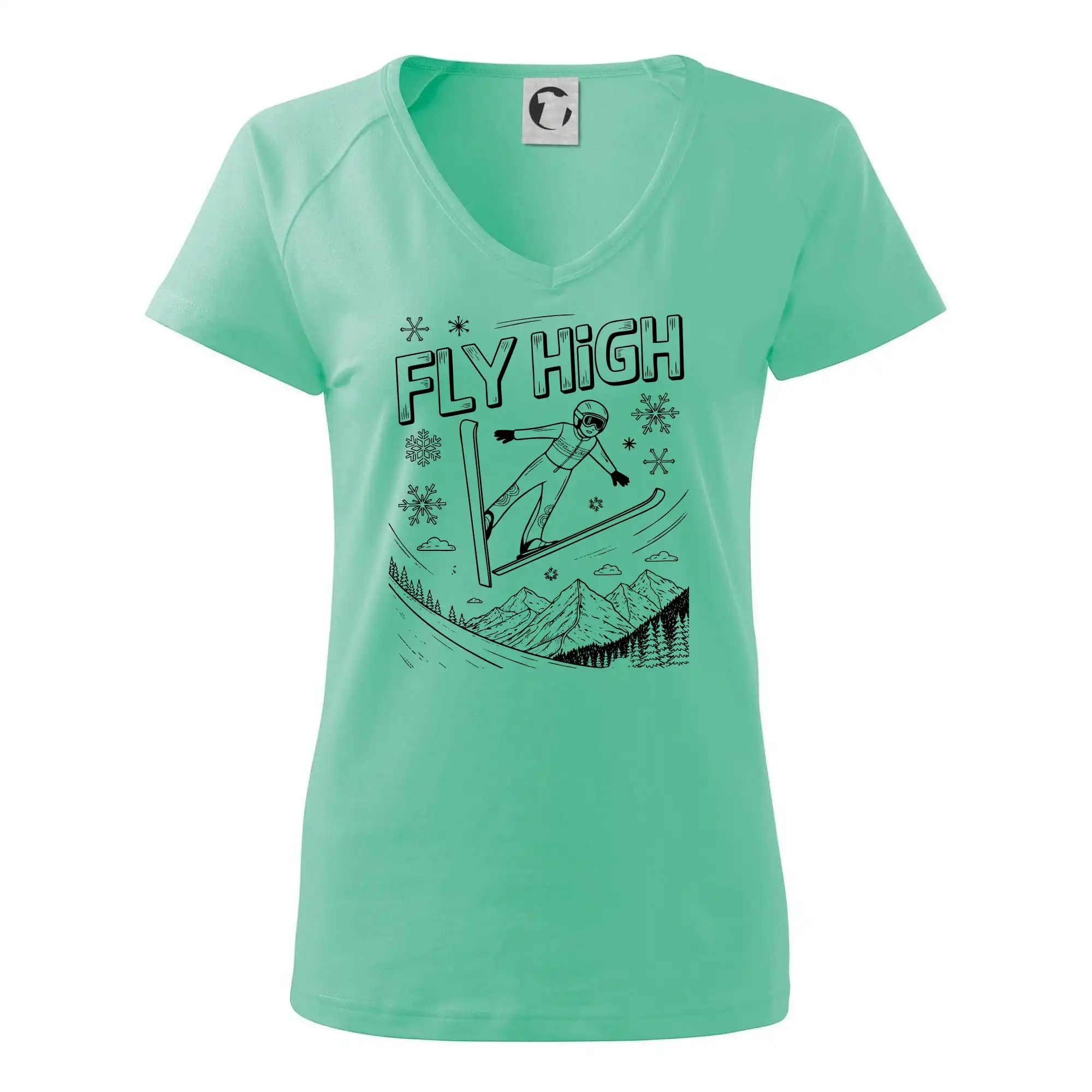 Černobílý skokan fly high