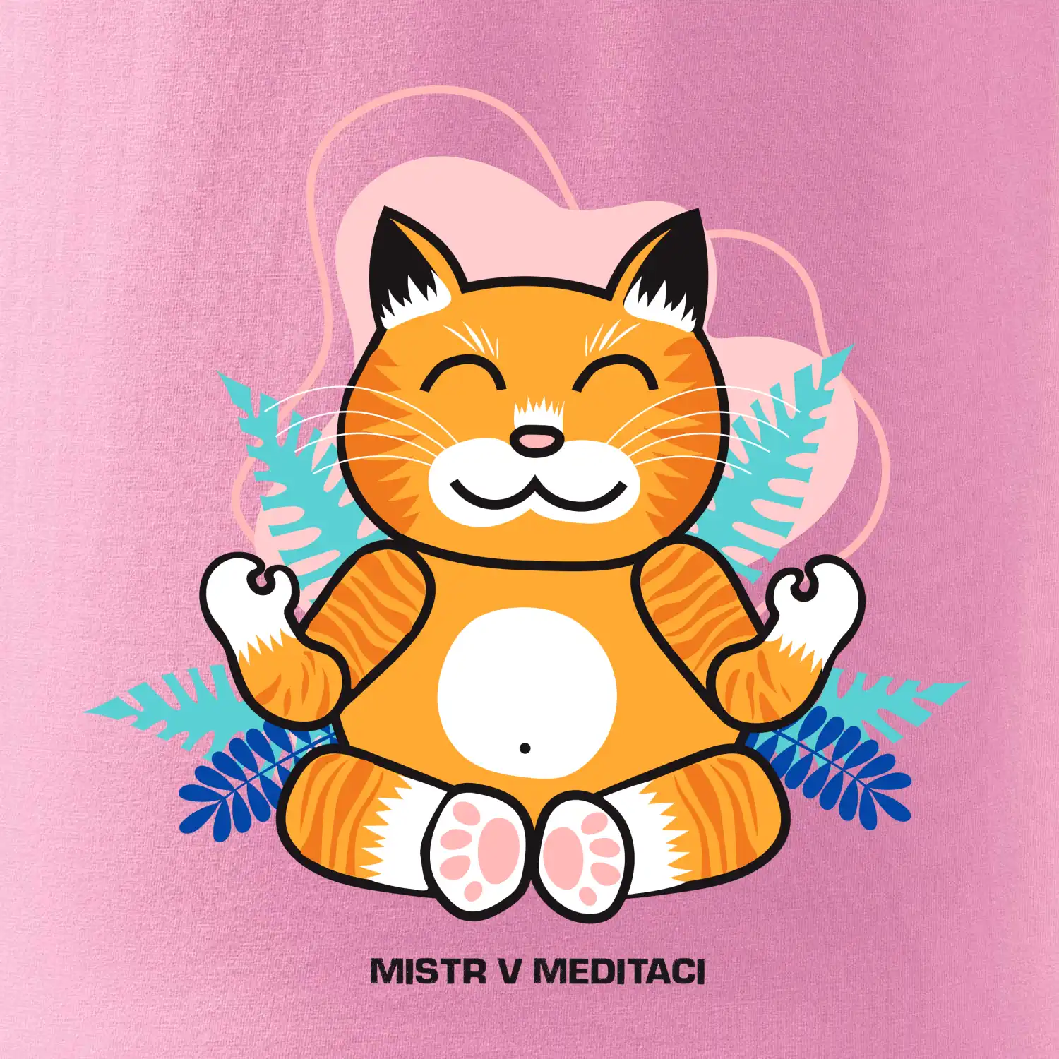 Kočka - mistr v meditaci (Pecka design)