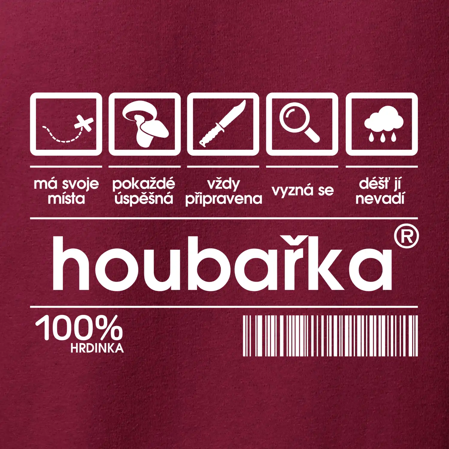 Čárový kód - Houbařka