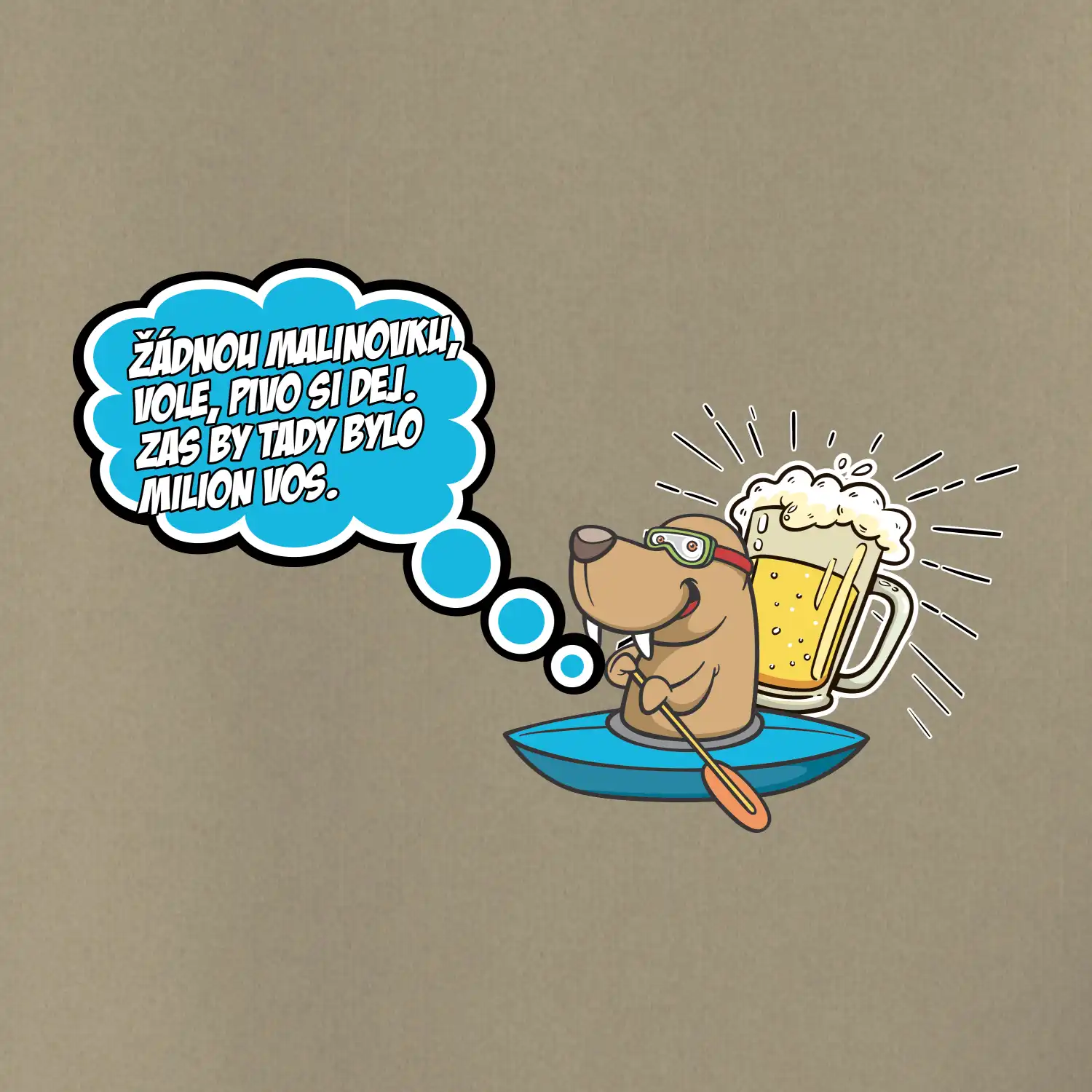 Žádnou malinovku, ale pivo