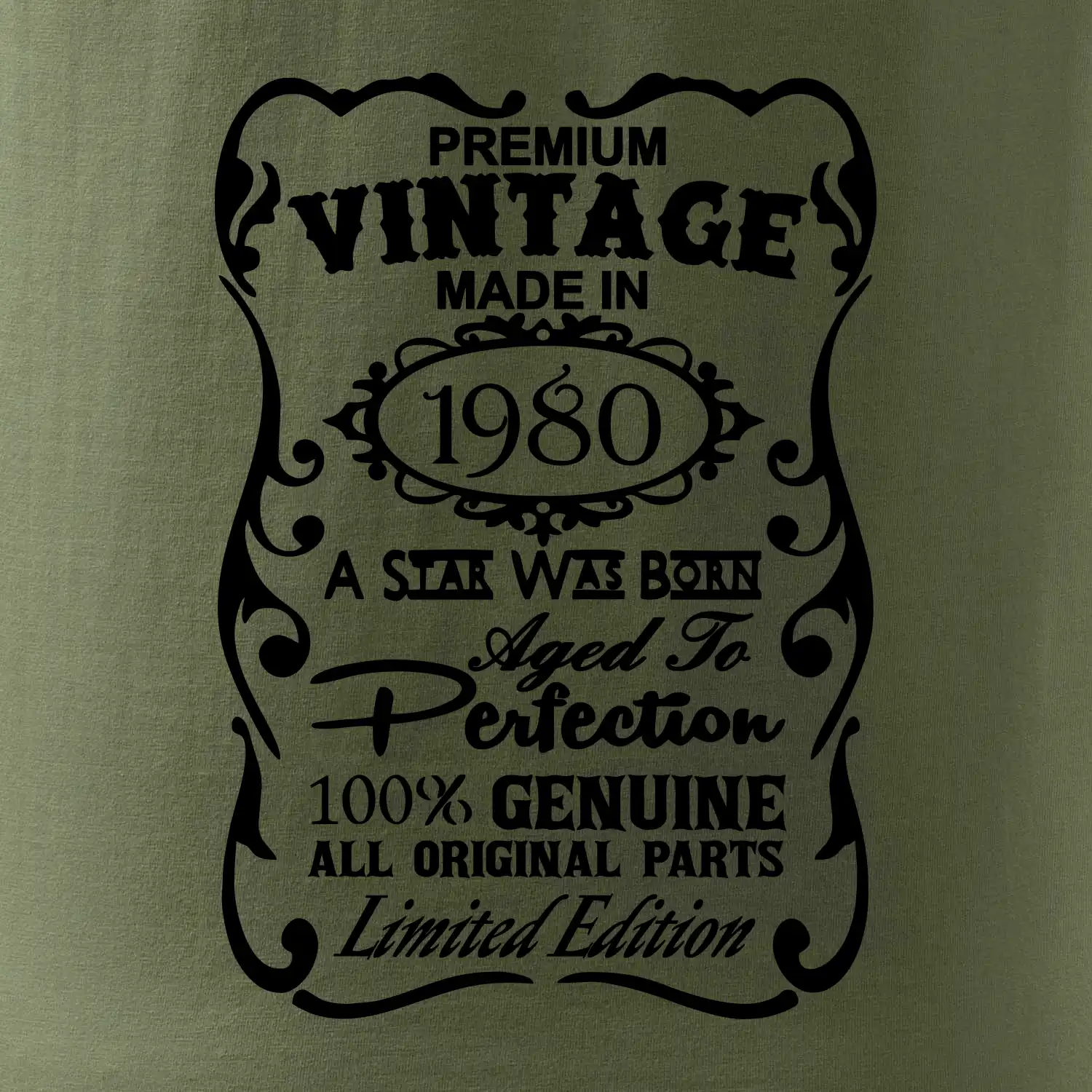 Vintage Etiketa - 1980