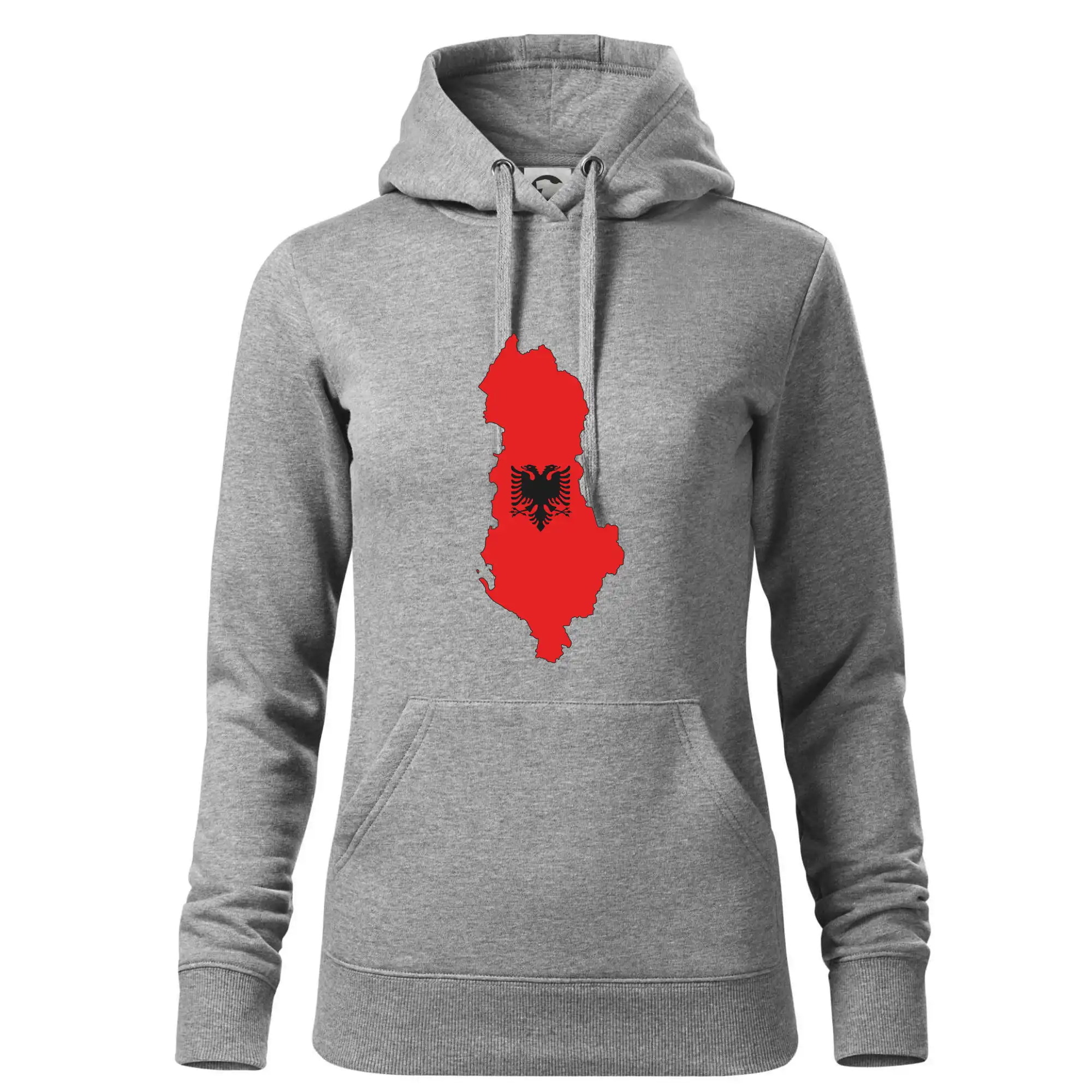 Albánie mapa a znak