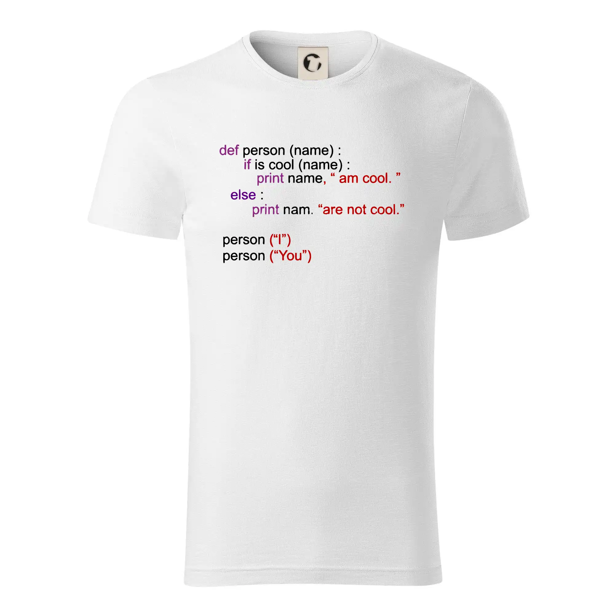 Python I am cool, You are not cool