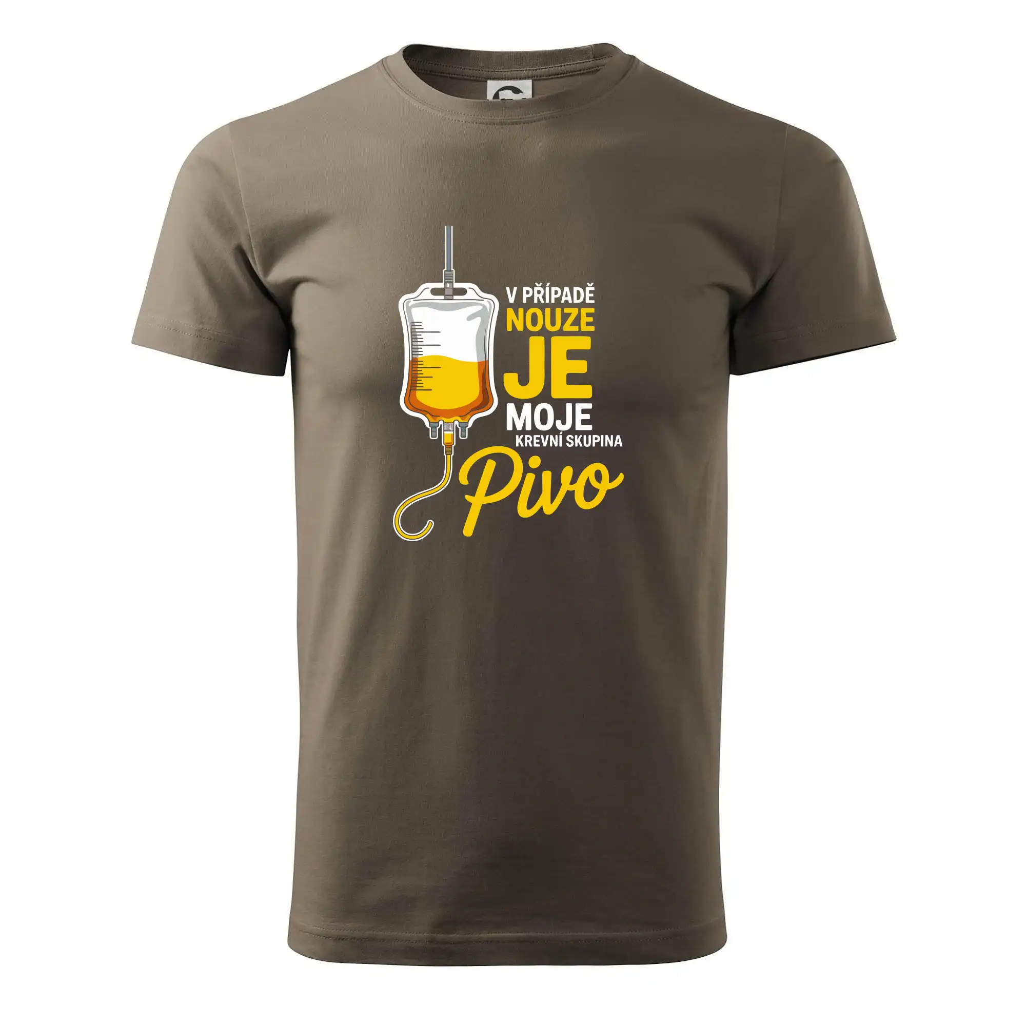 V případě nouze je moje krevní skupina pivo
