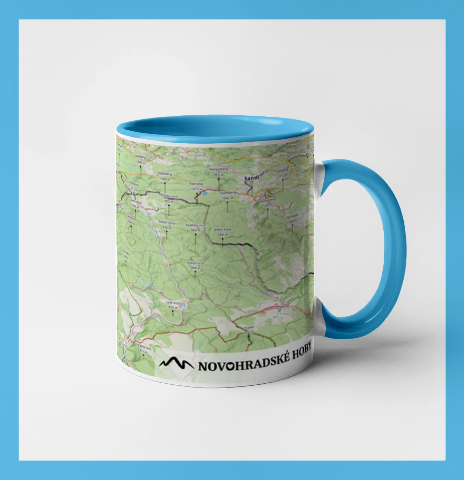Hrnek - Novohradské hory mapa Hrnek - Novohradské hory mapa