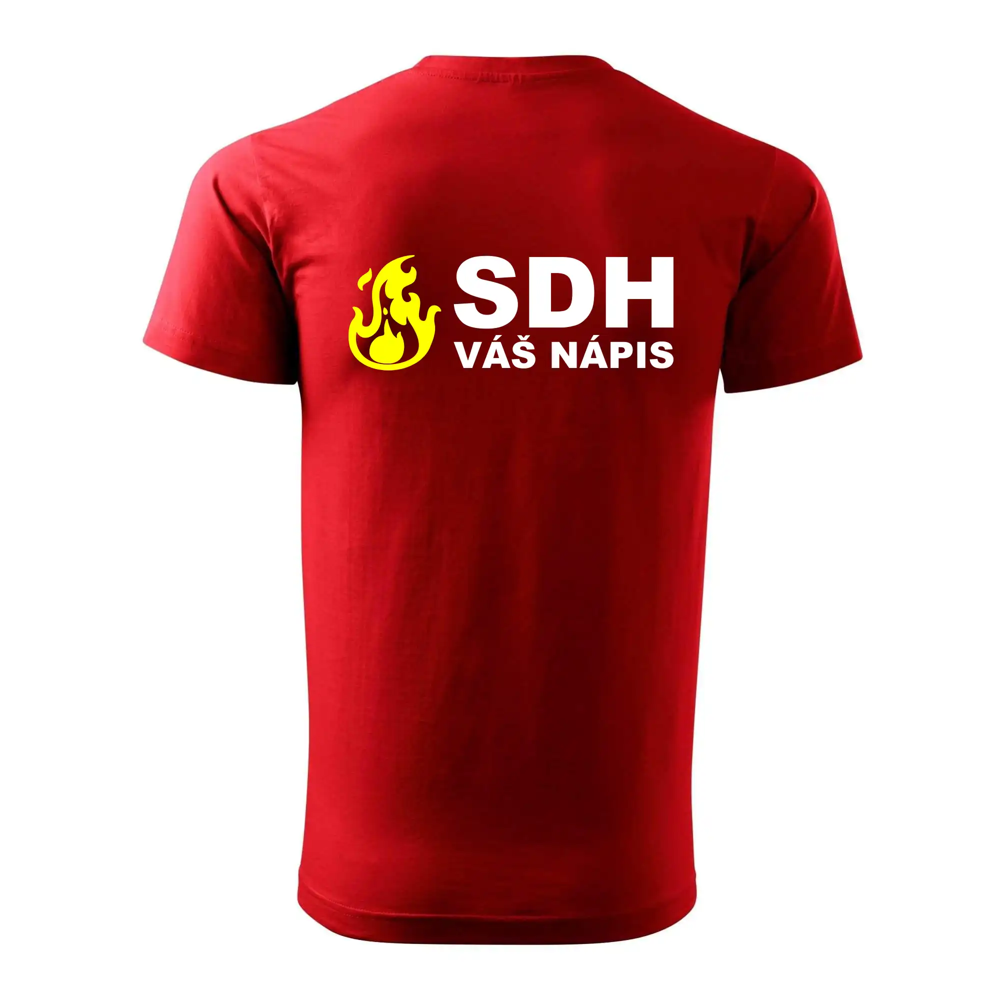 SDH nápis (oheň, název sboru - vlastní nápis)