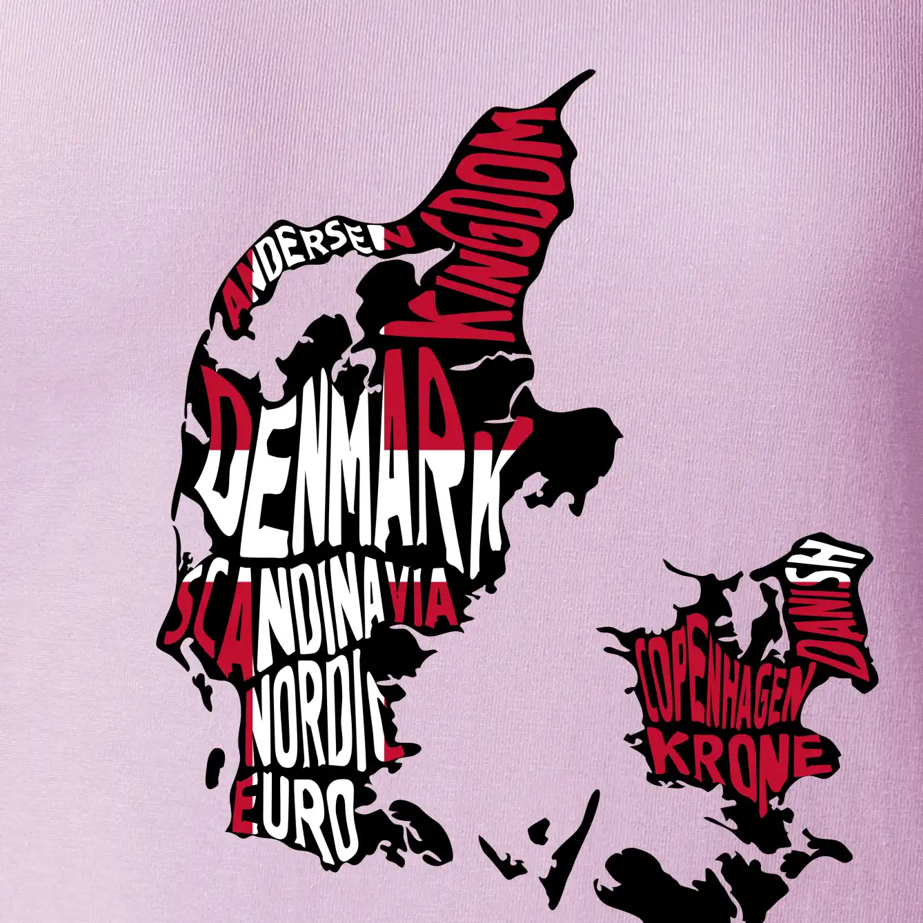 Mapy - názvy měst - Dánsko