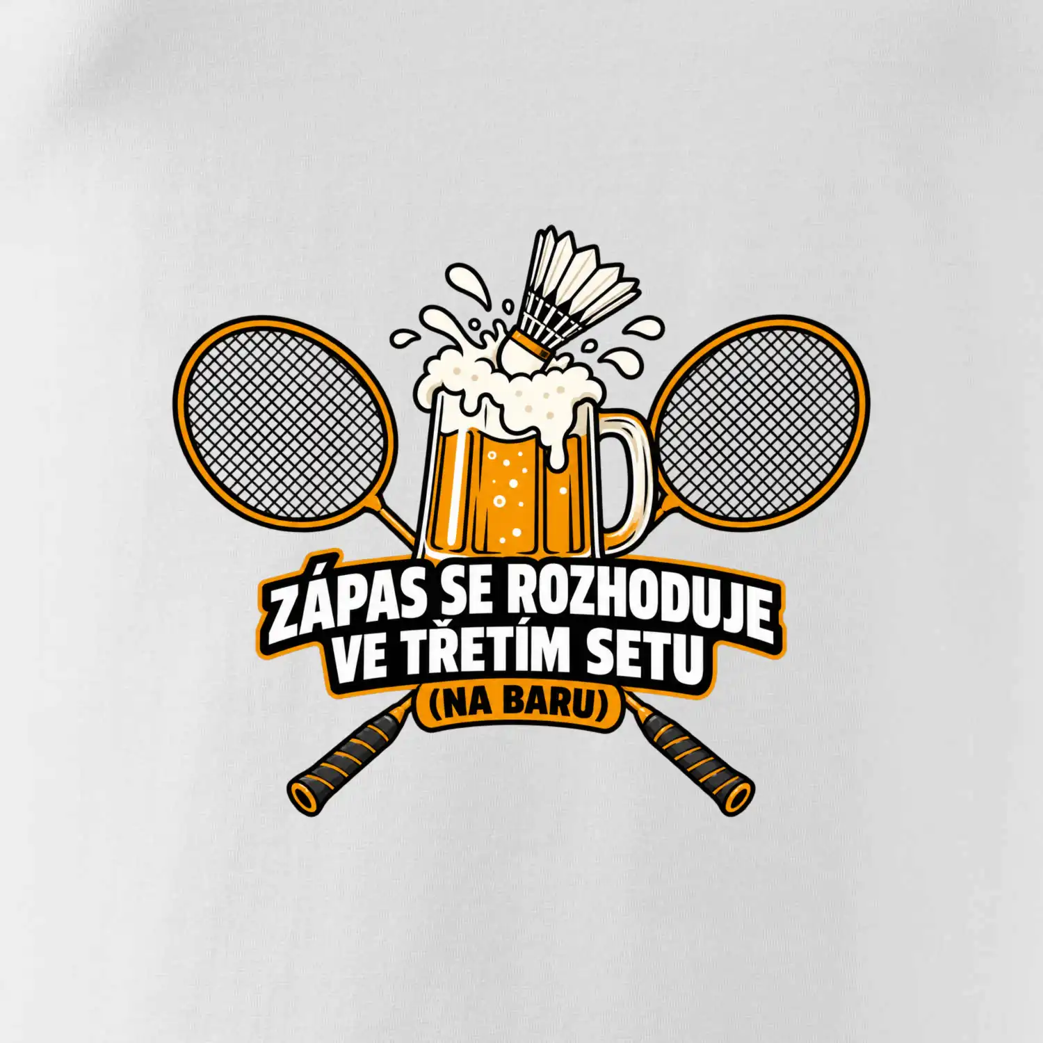 Badminton třetí set na baru