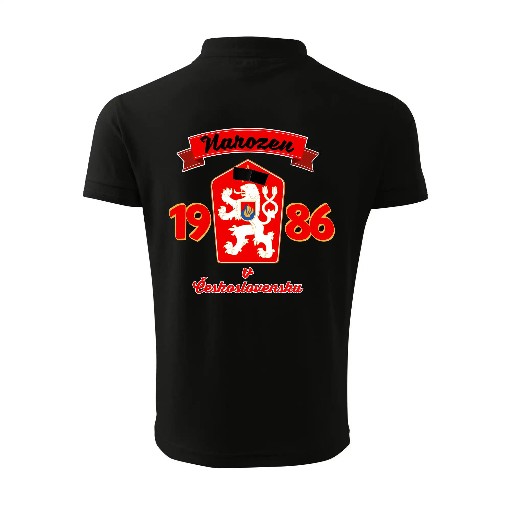 Narozen v Československu - Přelepený znak 1986