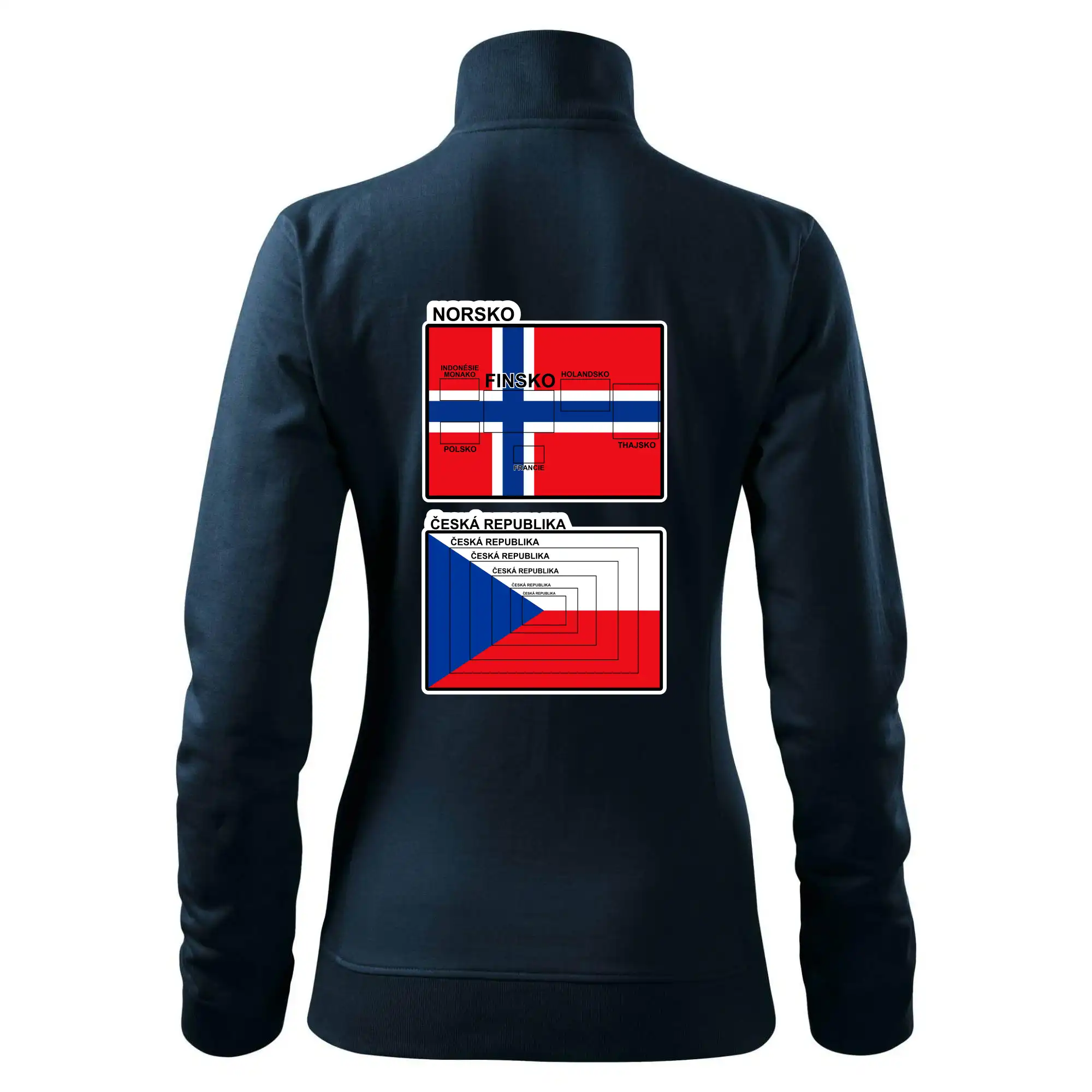 Norská a česká vlajka