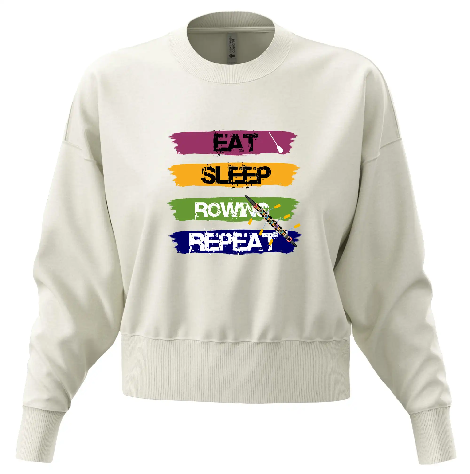 Eat sleep rowing repeat barevné