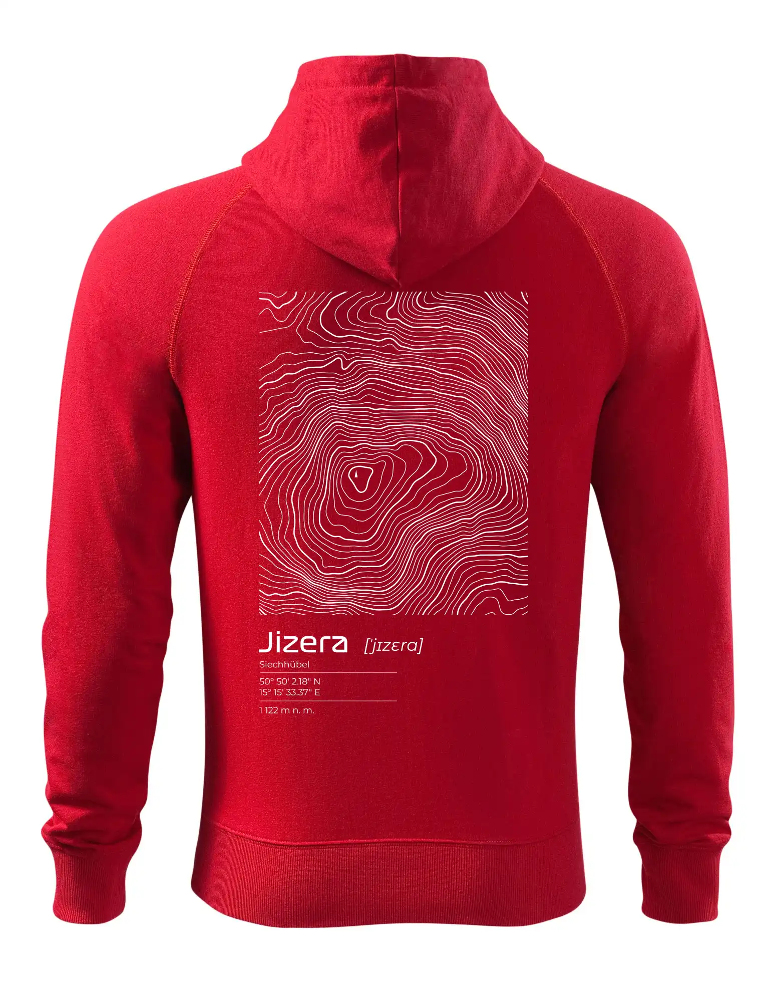 Jizera - vrstevnice v obdélníku