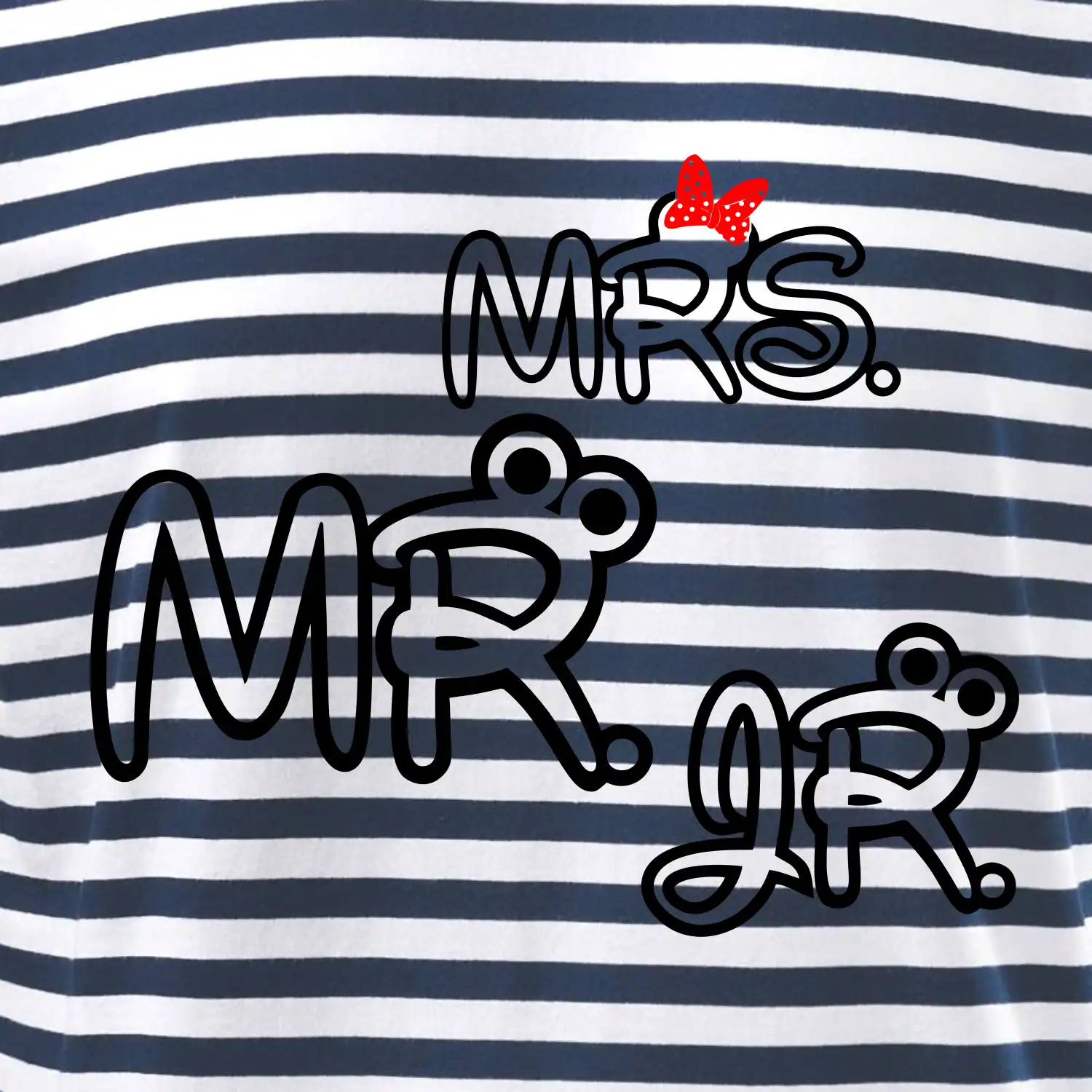 Mr, Mrs a Jr rodinná trička